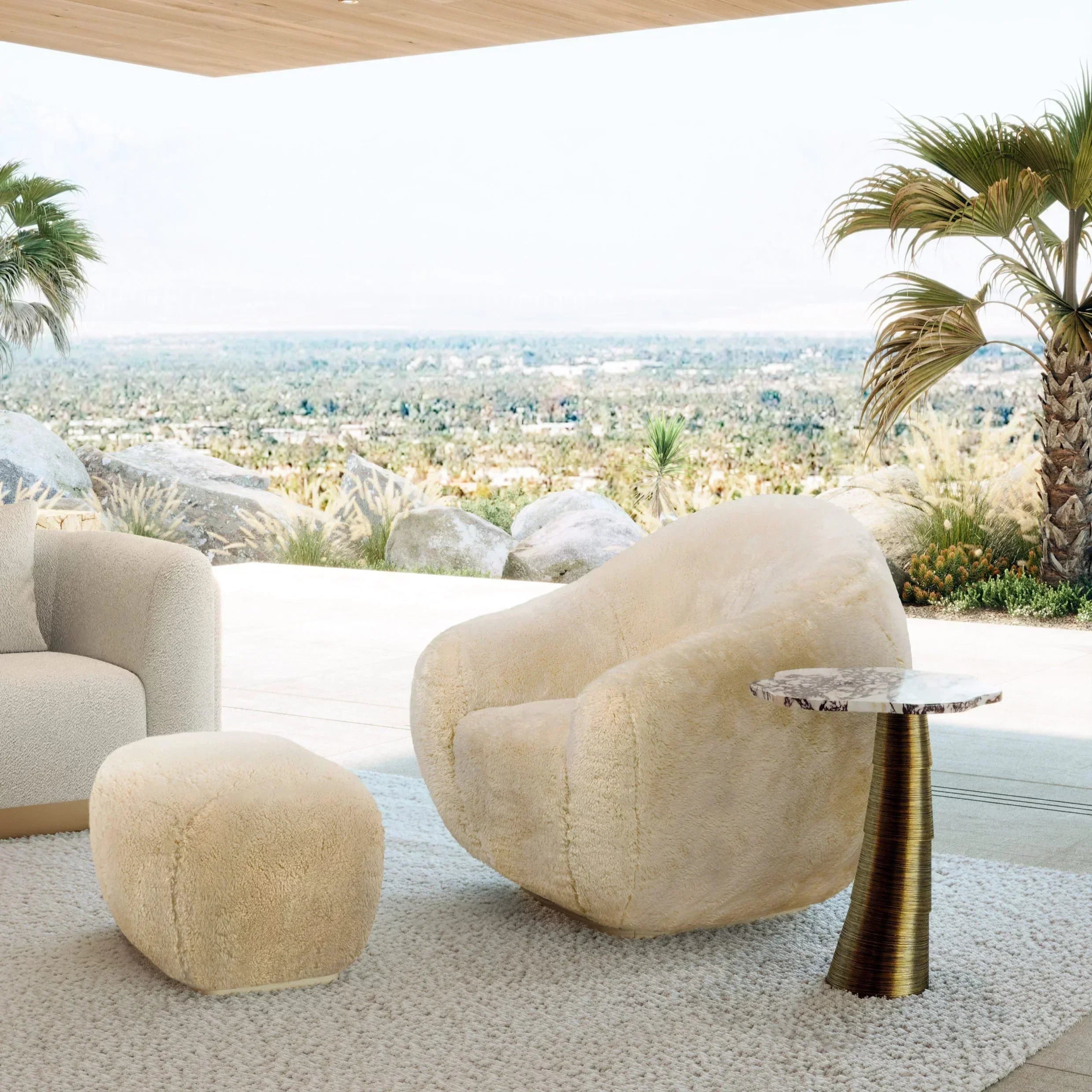 Side Table PALM SIDE TABLE INSIDHERLAND