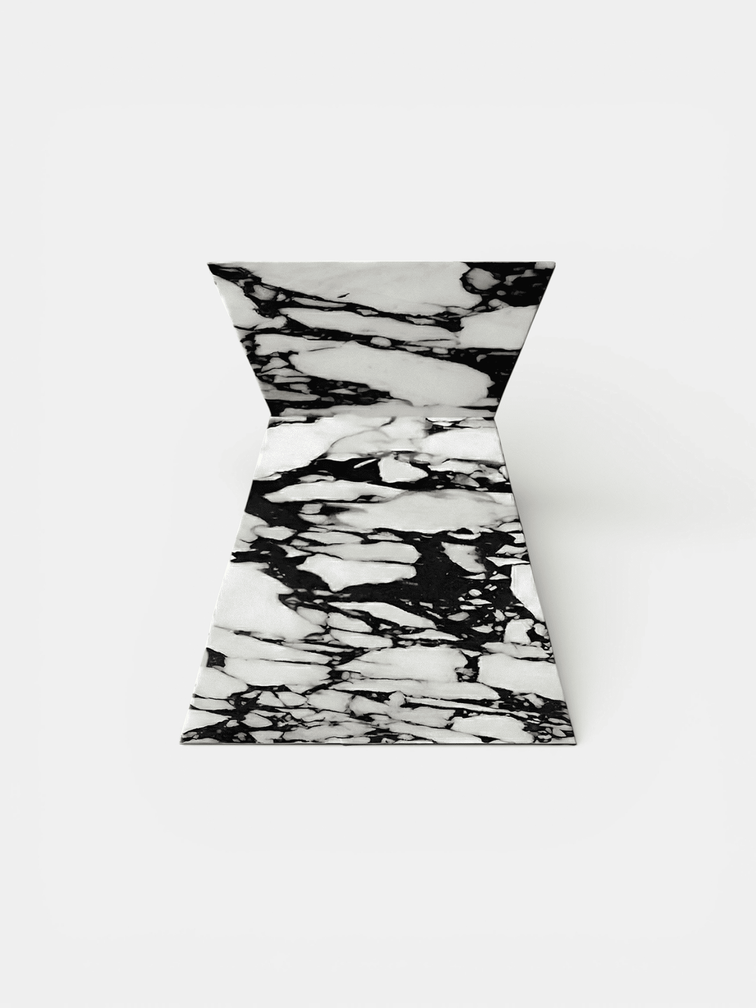 Italian furniture collection – Aria Calacatta Viola marble side table by Marbera at Gaia's Roots