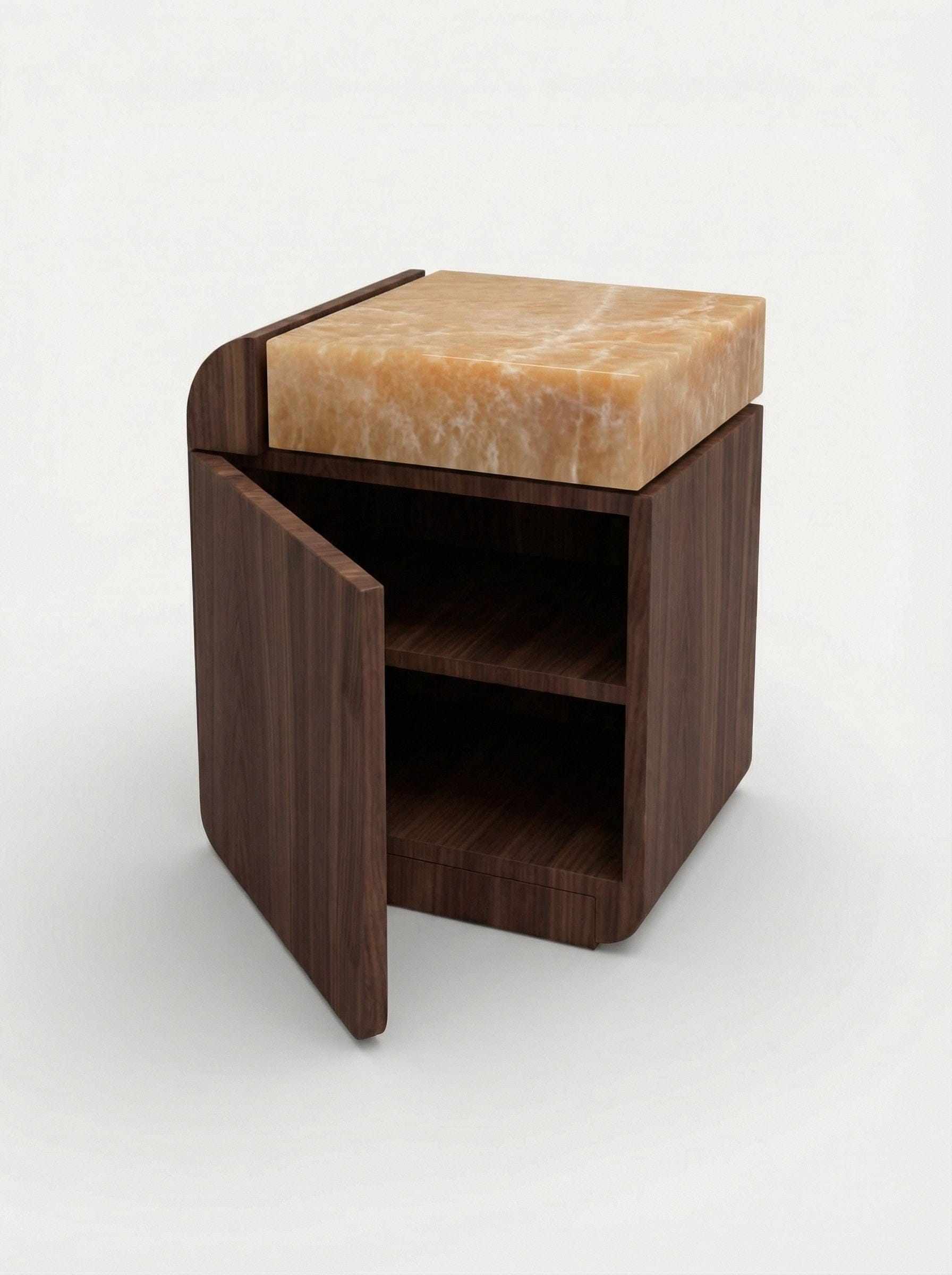 Marbera Studio Amo Walnut Storage Table