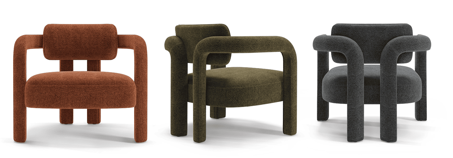 Armchair DOUBLE ARCH ARMCHAIR INSIDHERLAND