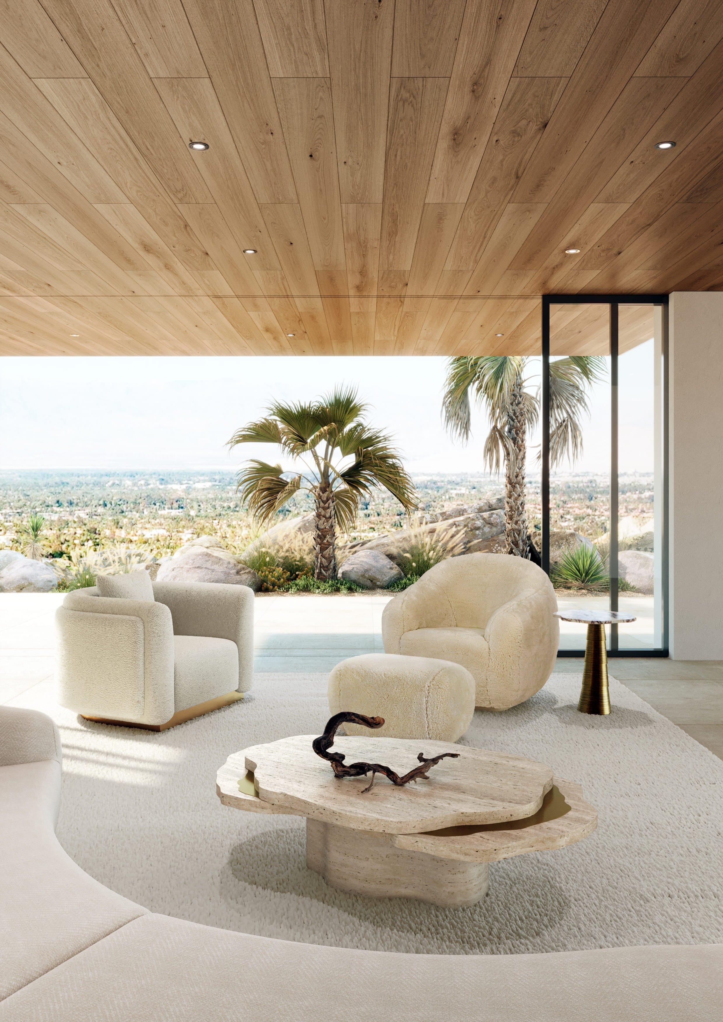 Armchair NIEMEYER II FUR ARMCHAIR INSIDHERLAND