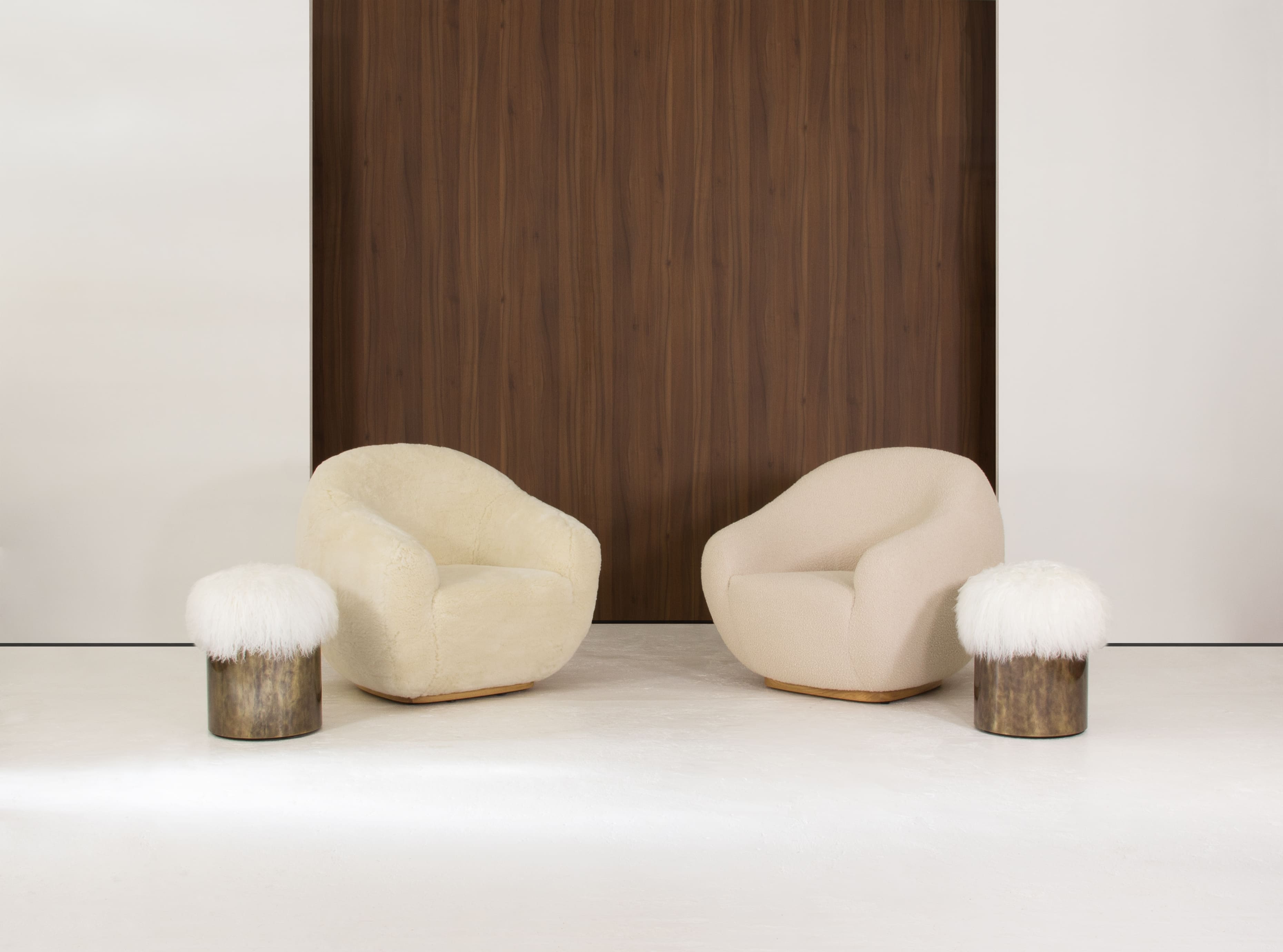 Armchair NIEMEYER II FUR ARMCHAIR INSIDHERLAND