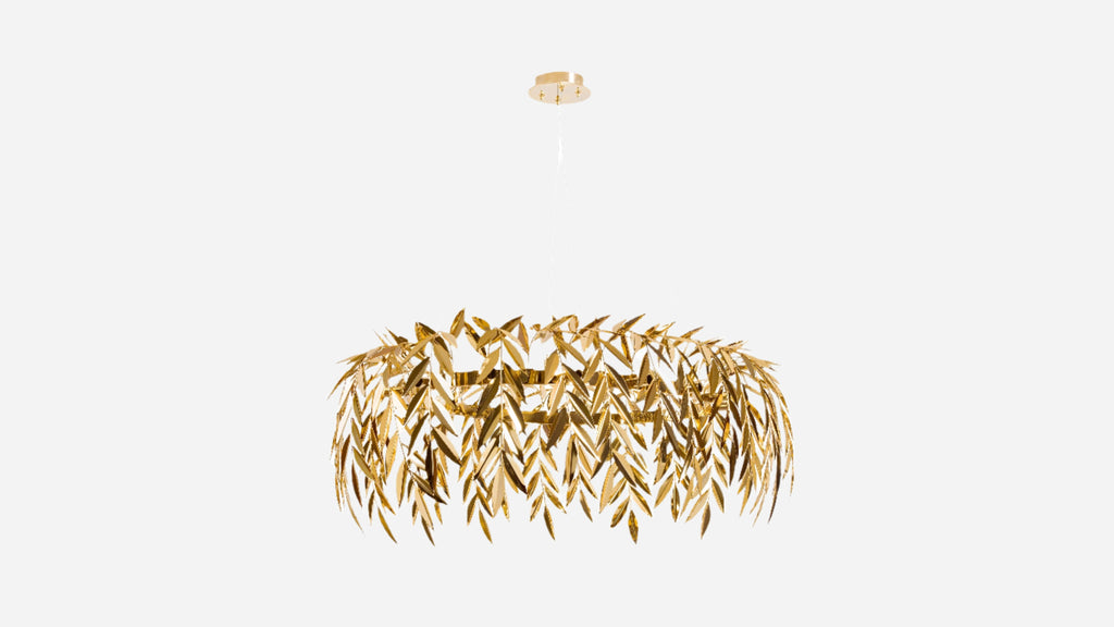 Chandelier AZORES | CHANDELIER Polished Brass with Gold Bath INSIDHERLAND