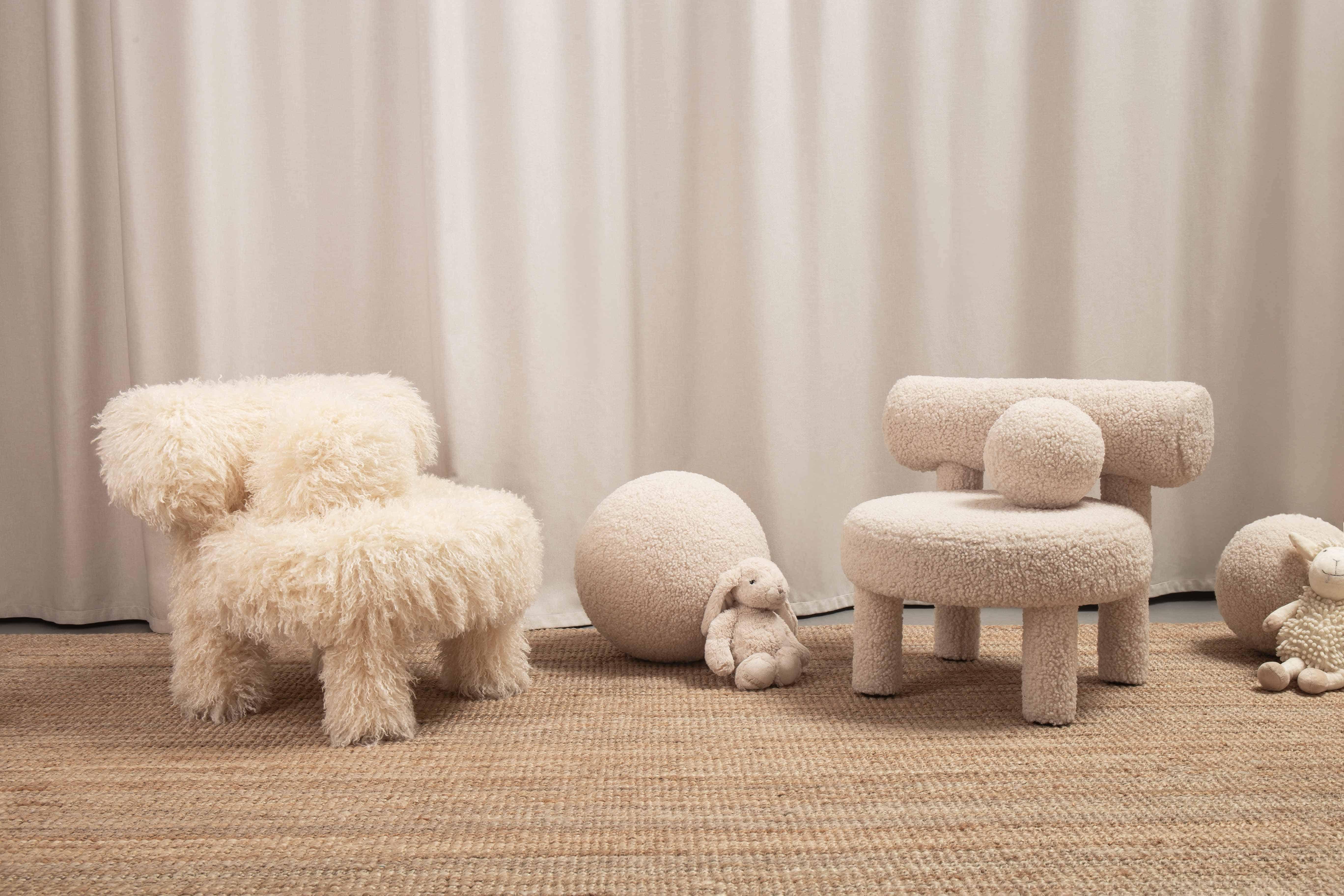Baby Chair BABY LOW CHAIR GROPIUS CS1 IN FAUX FUR NOOM