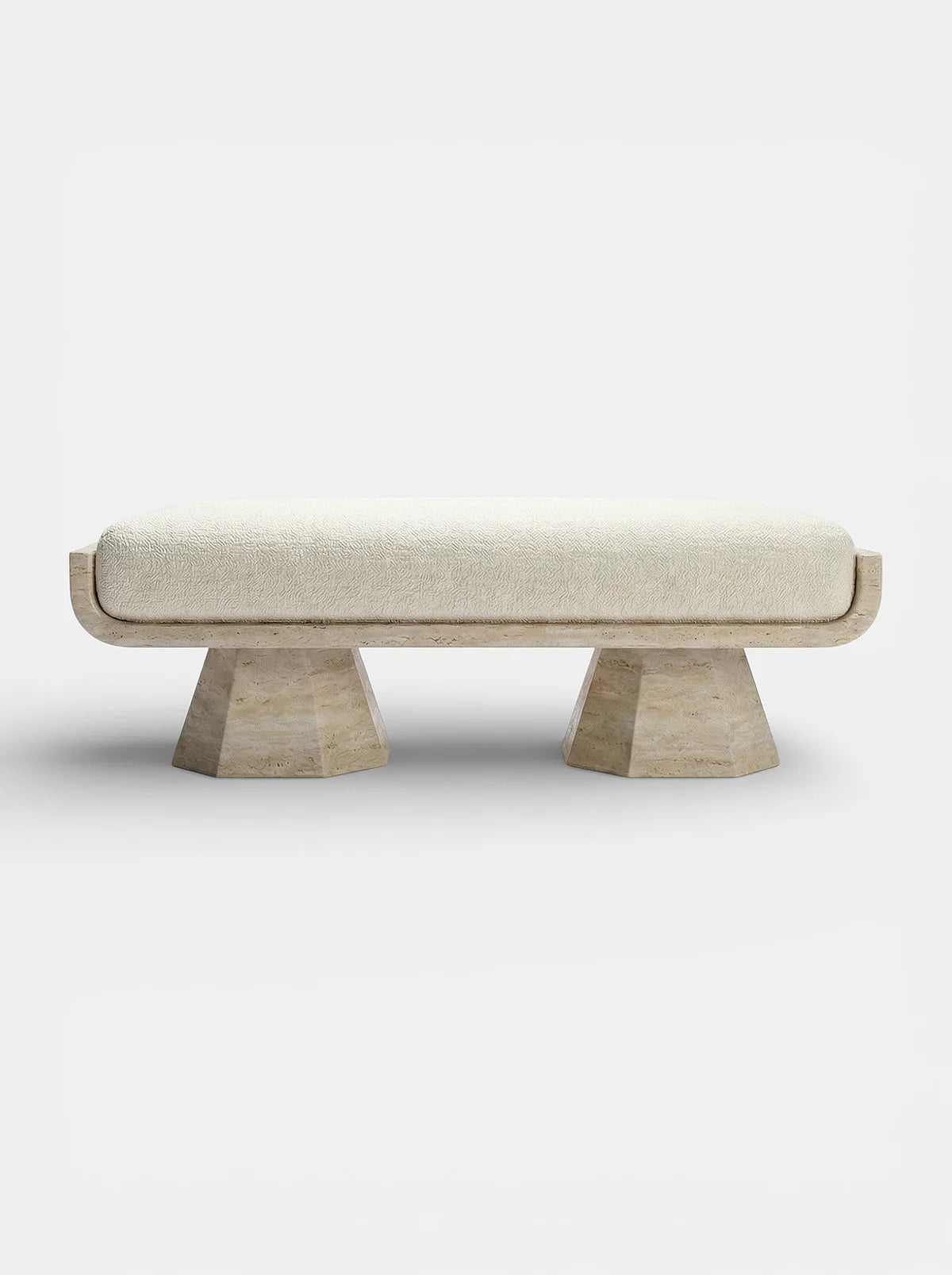 AVA TRAVERTINE BENCH