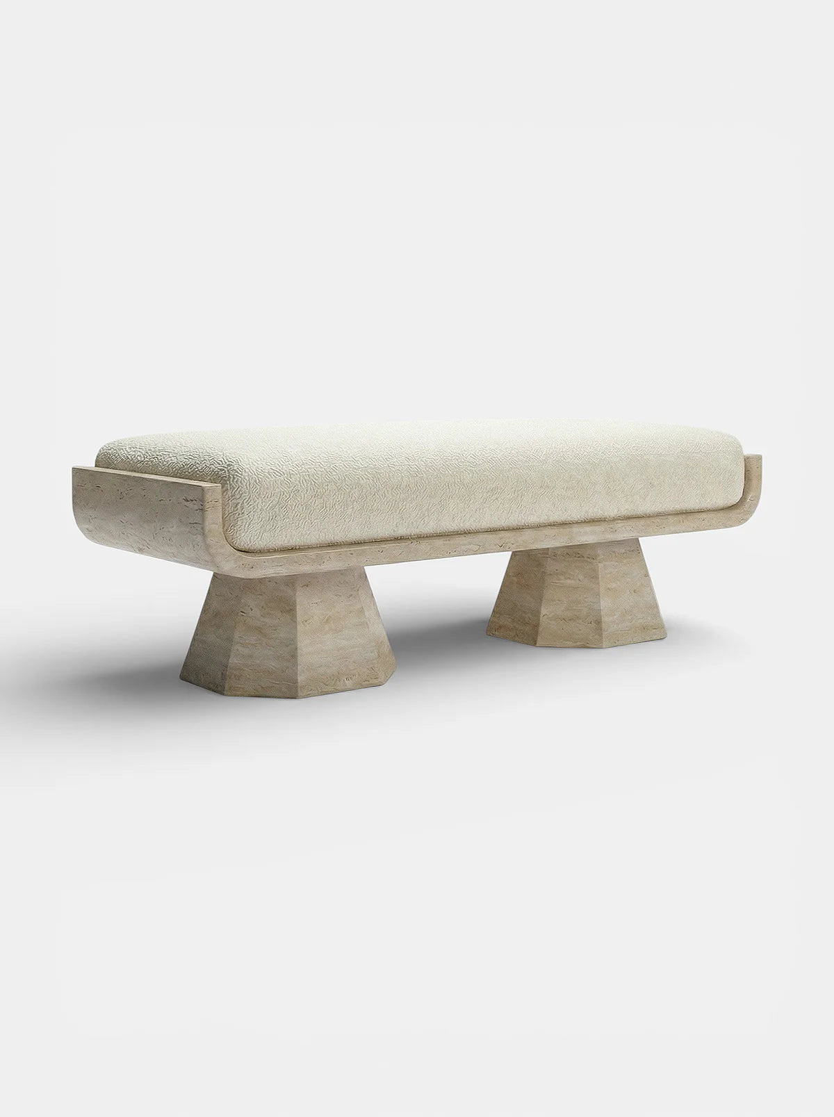 AVA TRAVERTINE BENCH