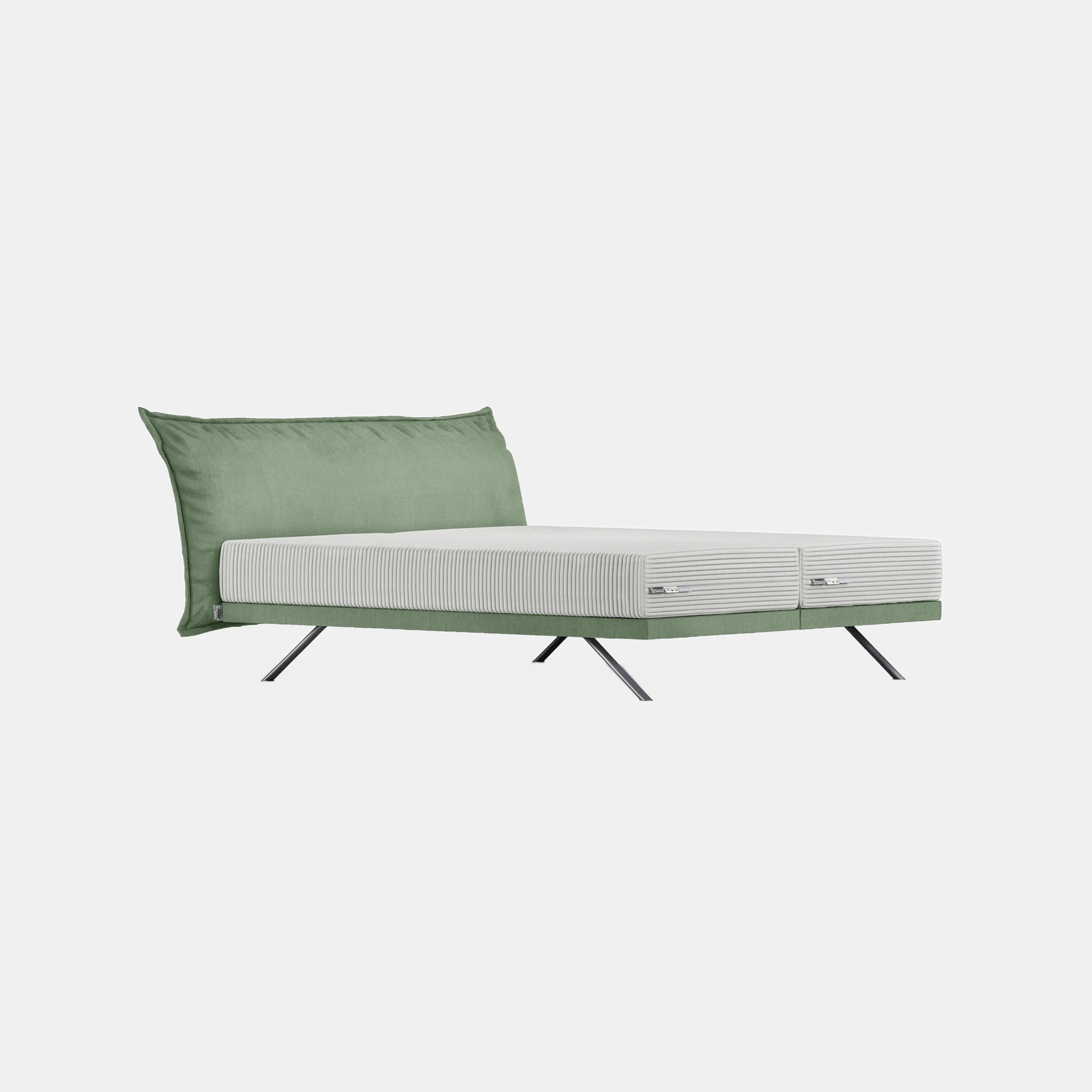 Bed ARTEMIS H6 HEADBOARD + BOX SPRING | QUEEN SIZE KREAMAT