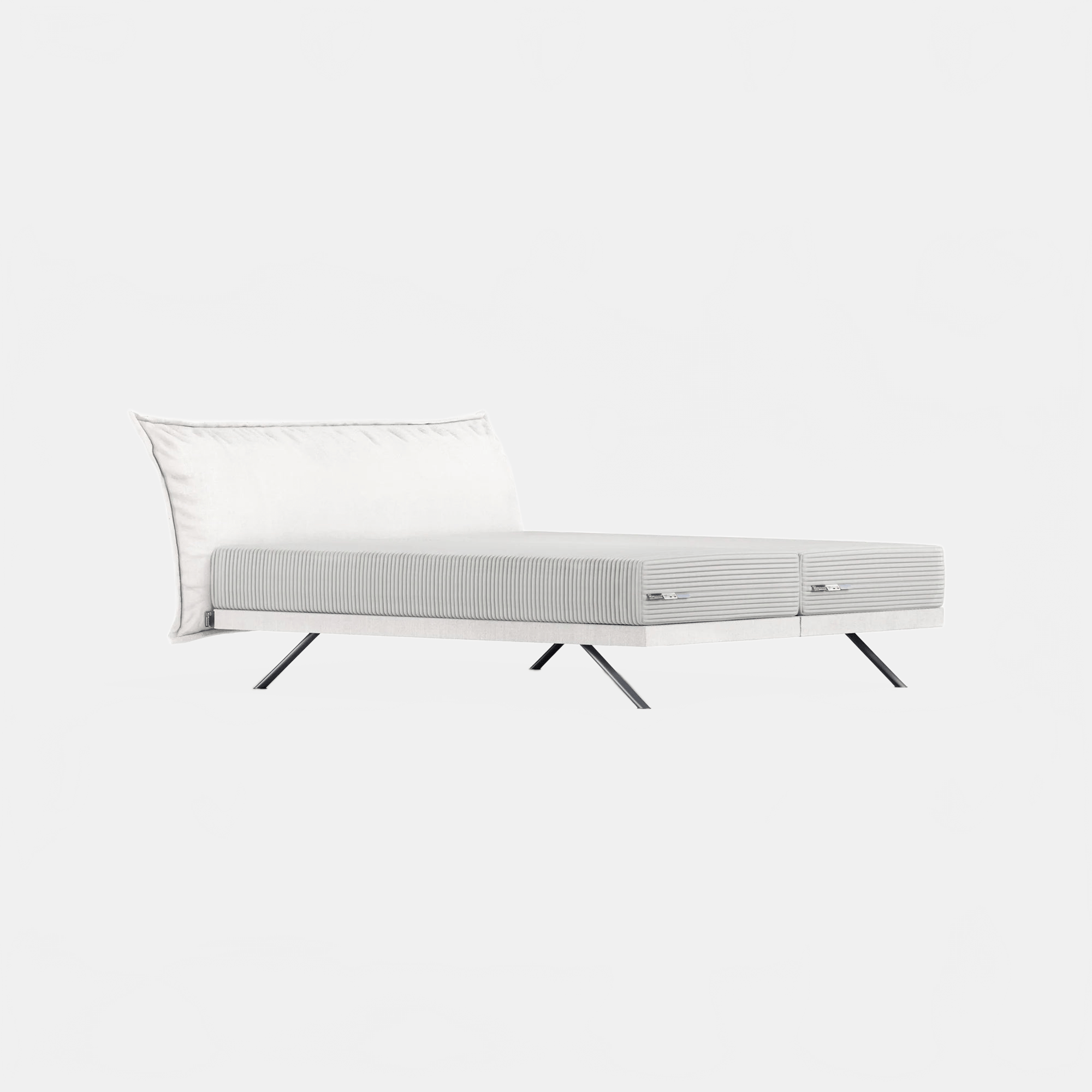 Bed ARTEMIS H6 HEADBOARD + BOX SPRING | QUEEN SIZE KREAMAT