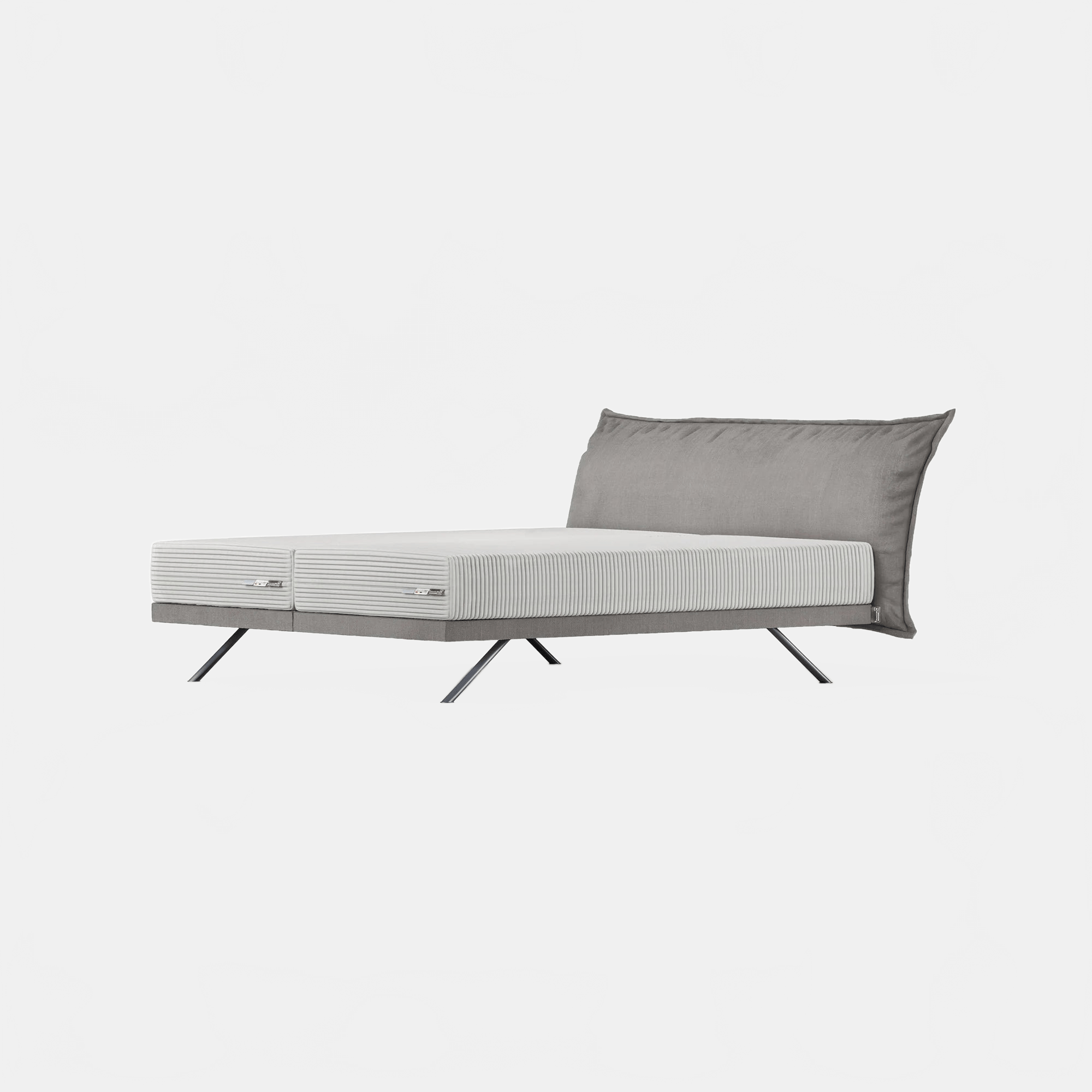 Bed ARTEMIS H6 HEADBOARD + BOX SPRING | QUEEN SIZE KREAMAT
