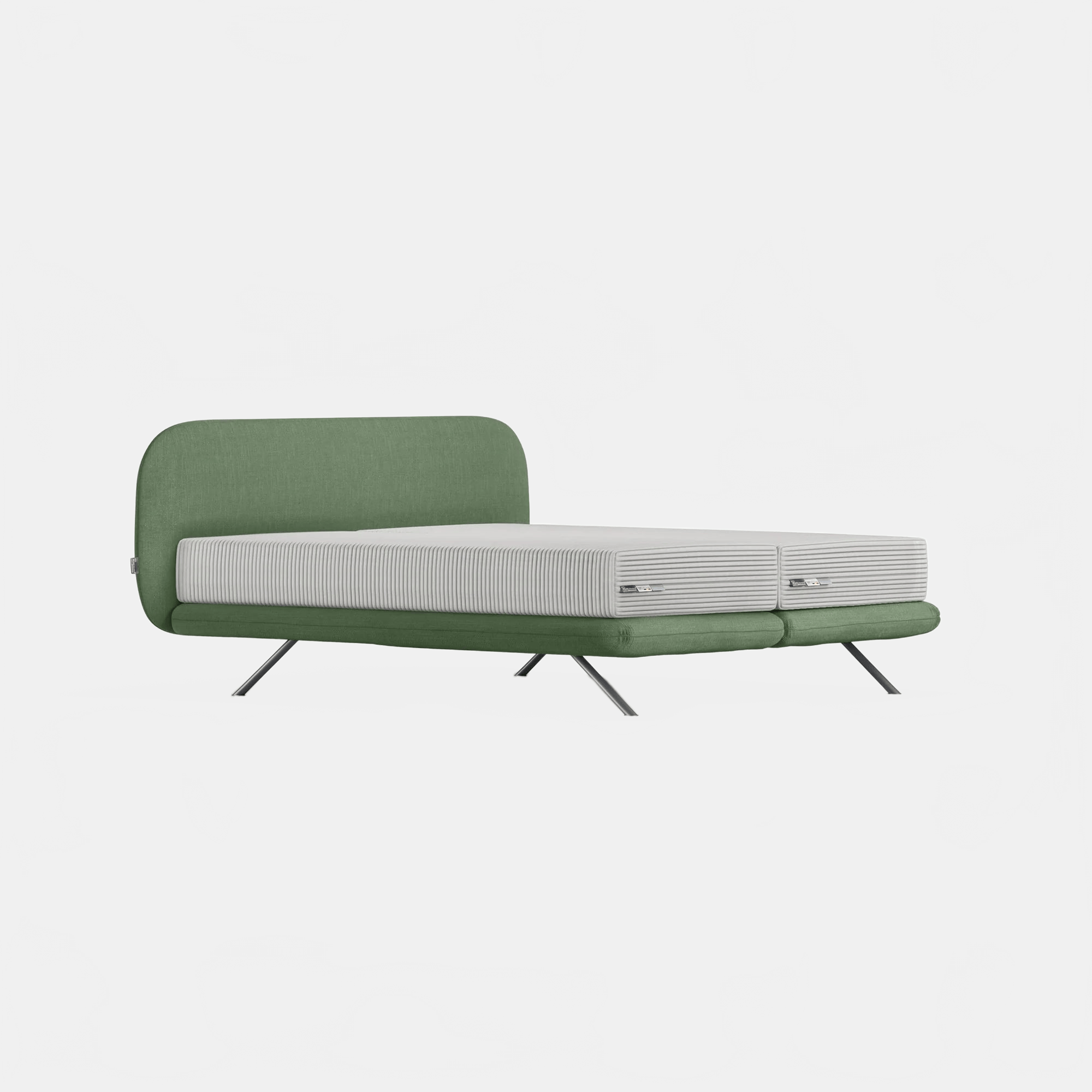 Bed ORGANIC H9 HEADBOARD + BOX SPRING | QUEEN SIZE KREAMAT