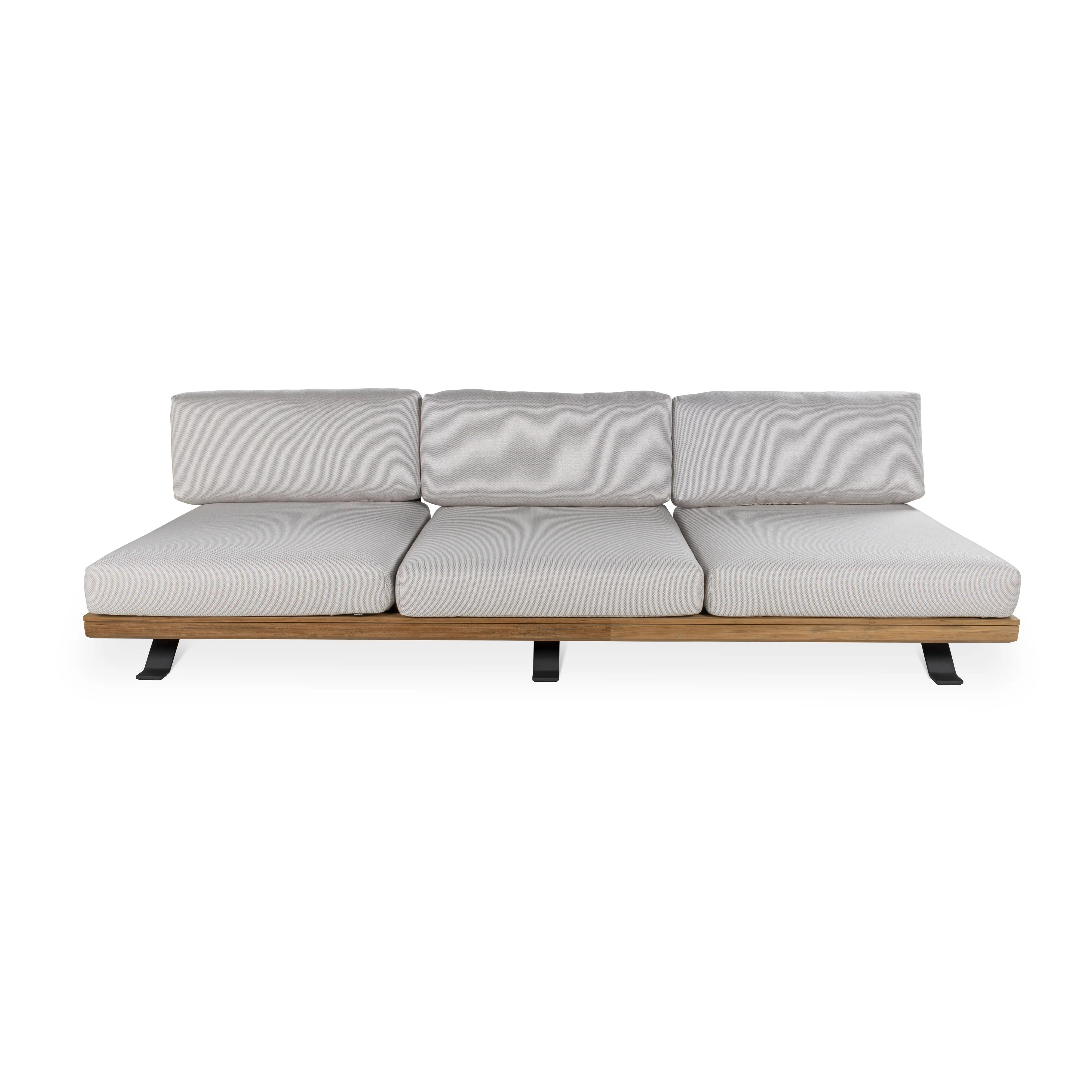 Betaco Betaco Praiano Lounge 3S Teak and Aluminum Outdoor Sofa