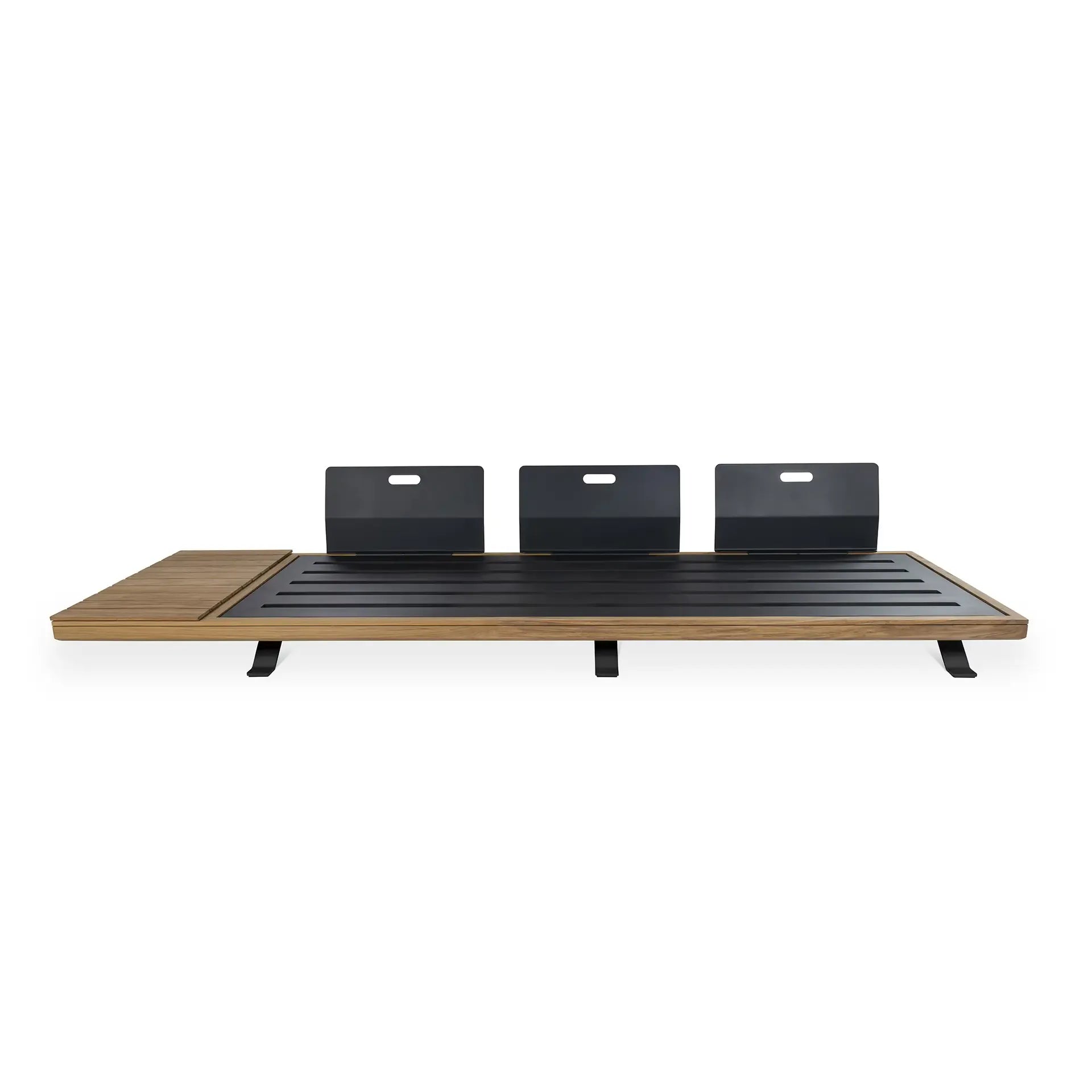 Betaco Betaco Praiano Lounge 3S Teak and Aluminum Outdoor Sofa