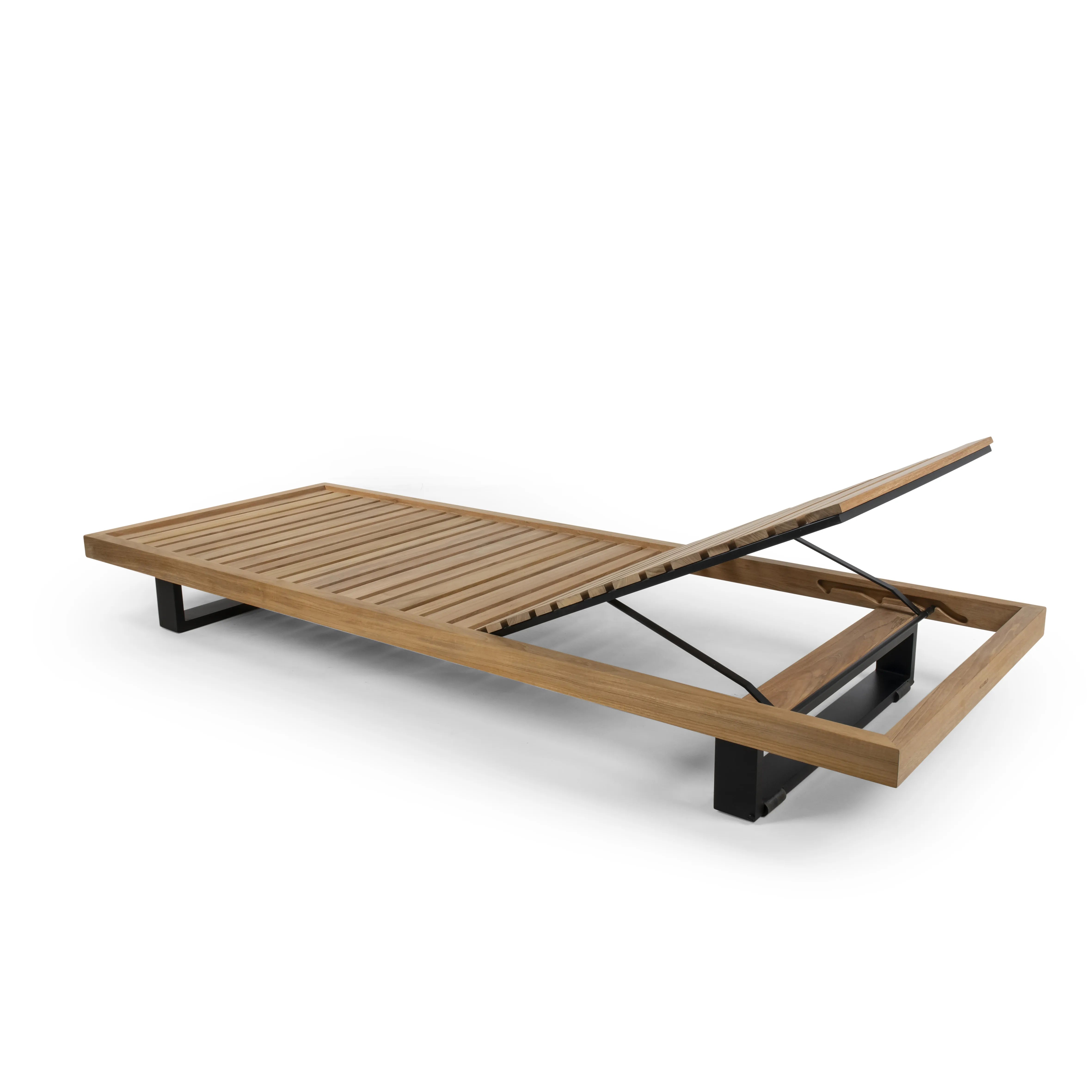 Betaco RAVELLO TEAK SUN LOUNGER Sun Lounger