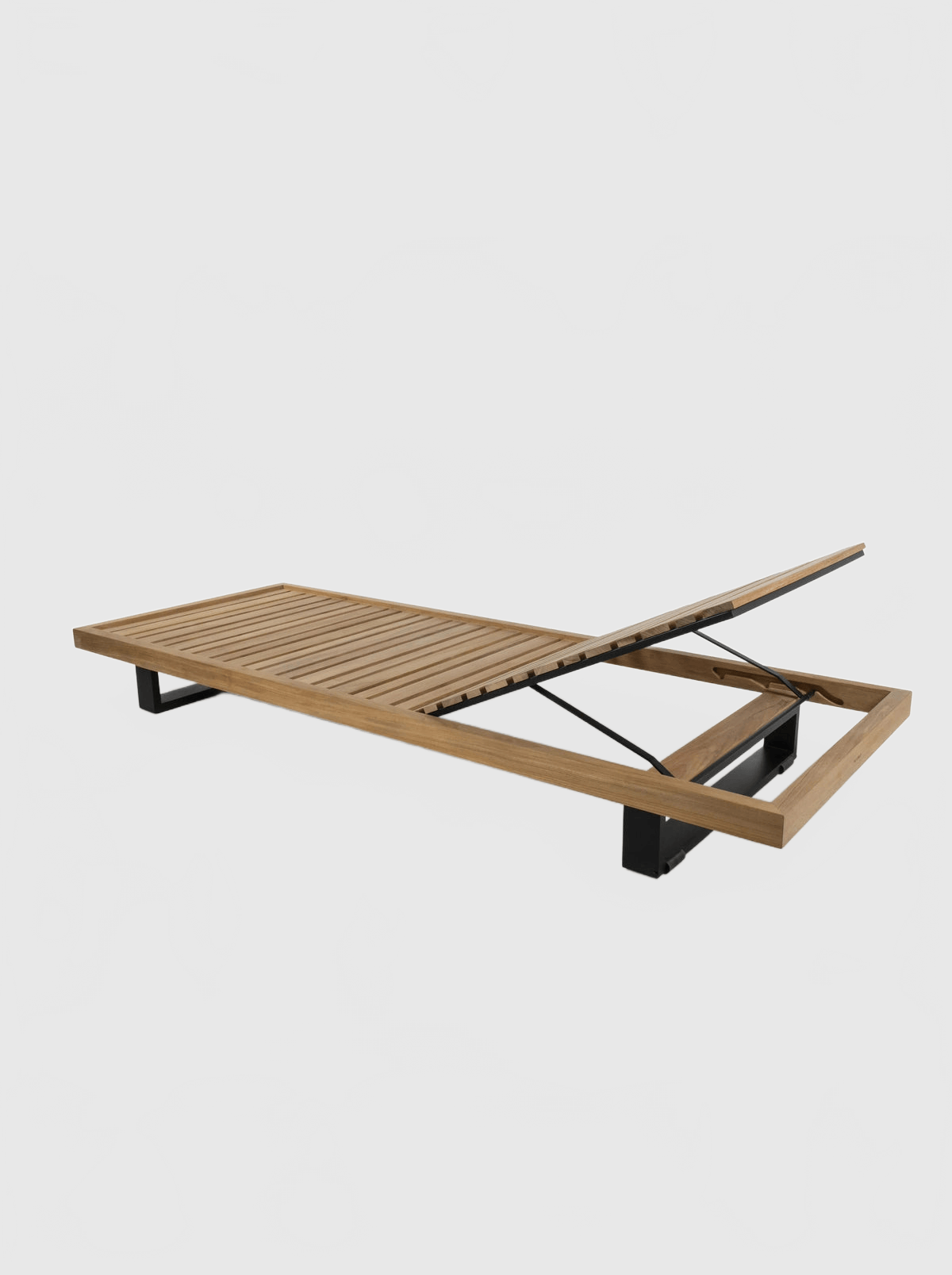 Betaco RAVELLO TEAK SUN LOUNGER Sun Lounger