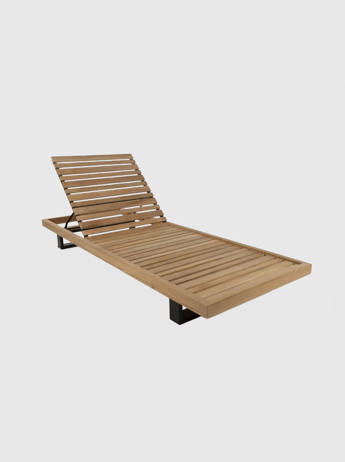 Betaco RAVELLO TEAK SUN LOUNGER Sun Lounger