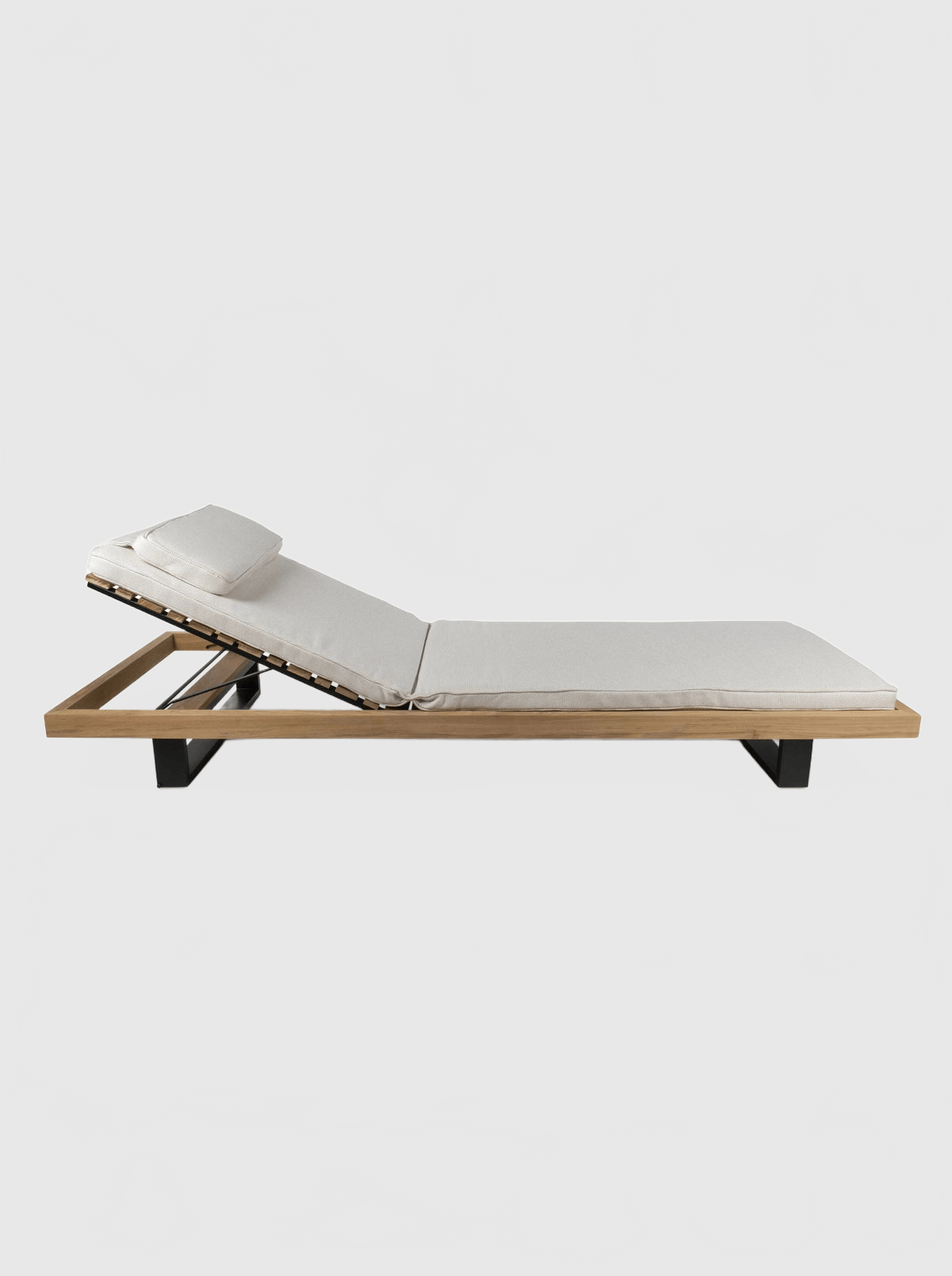 Betaco RAVELLO TEAK SUN LOUNGER Sun Lounger