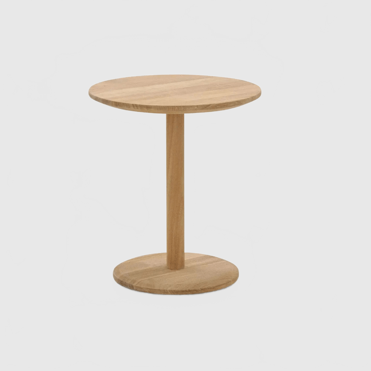 Betaco ROUND TEAK SIDE TABLE Outdoor Side Table