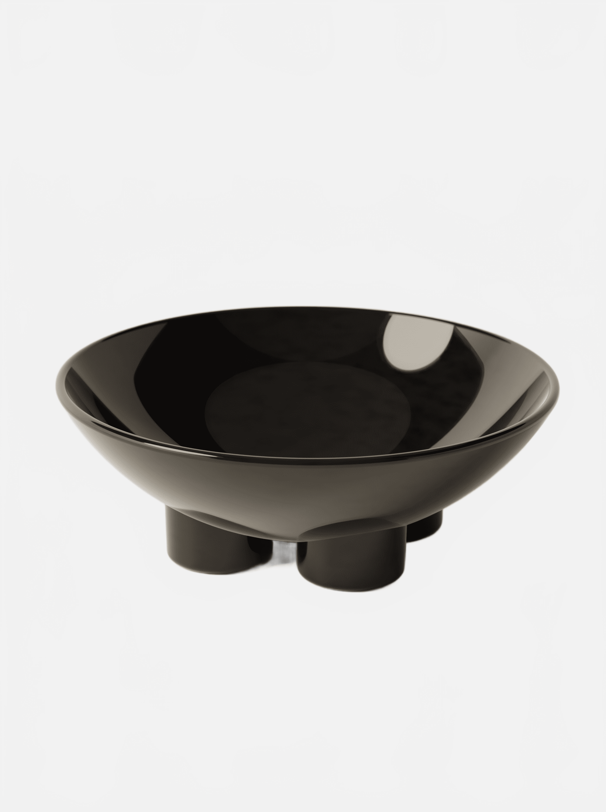 BURGIO BLACK FRUUUUIT GLOSSY – SCULPTURAL CERAMIC FRUIT BOWL Fruit Bowl