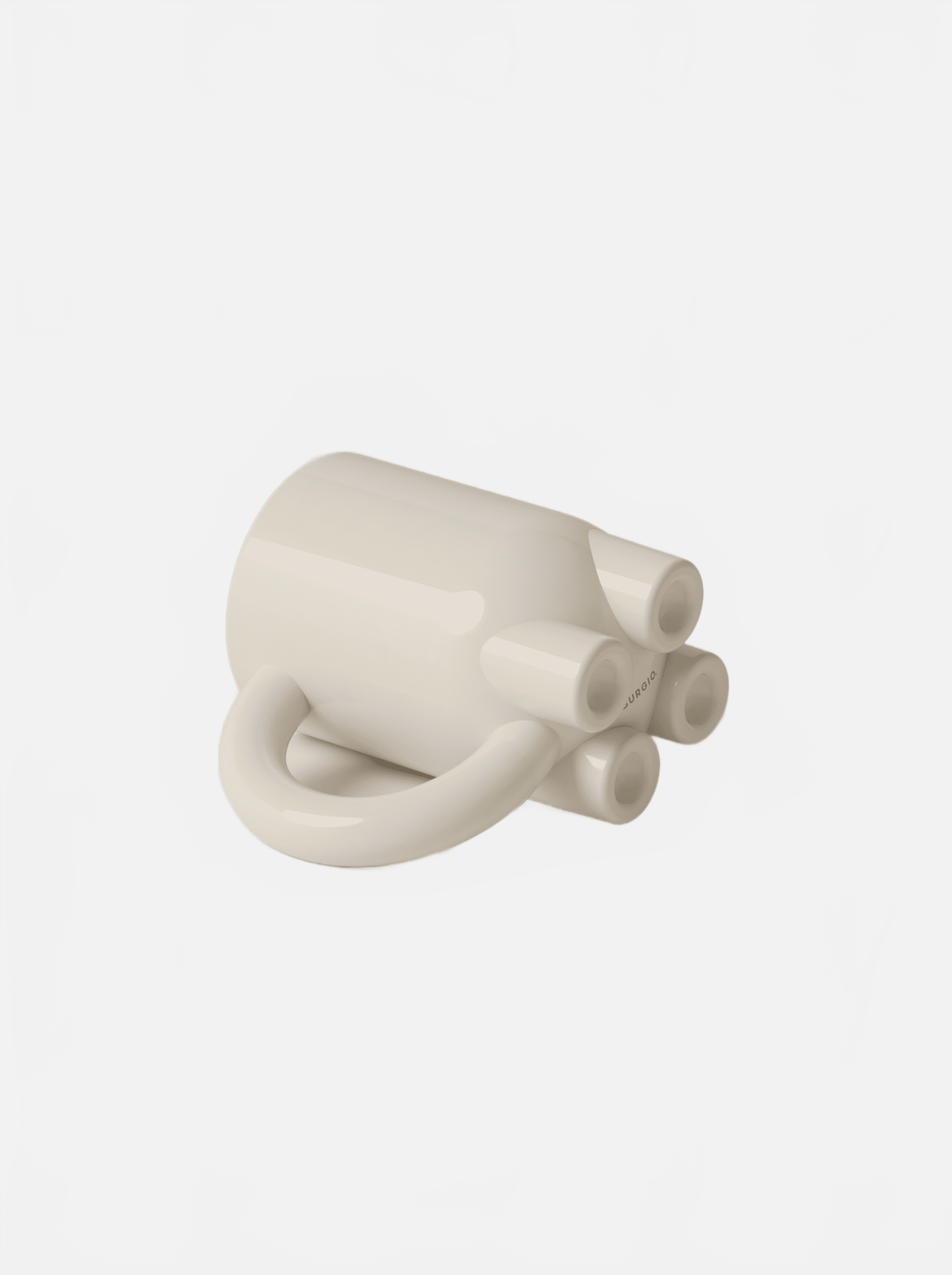 BURGIO BONE MUUUUG GLOSSY – SCULPTURAL TALL CERAMIC MUG Mug