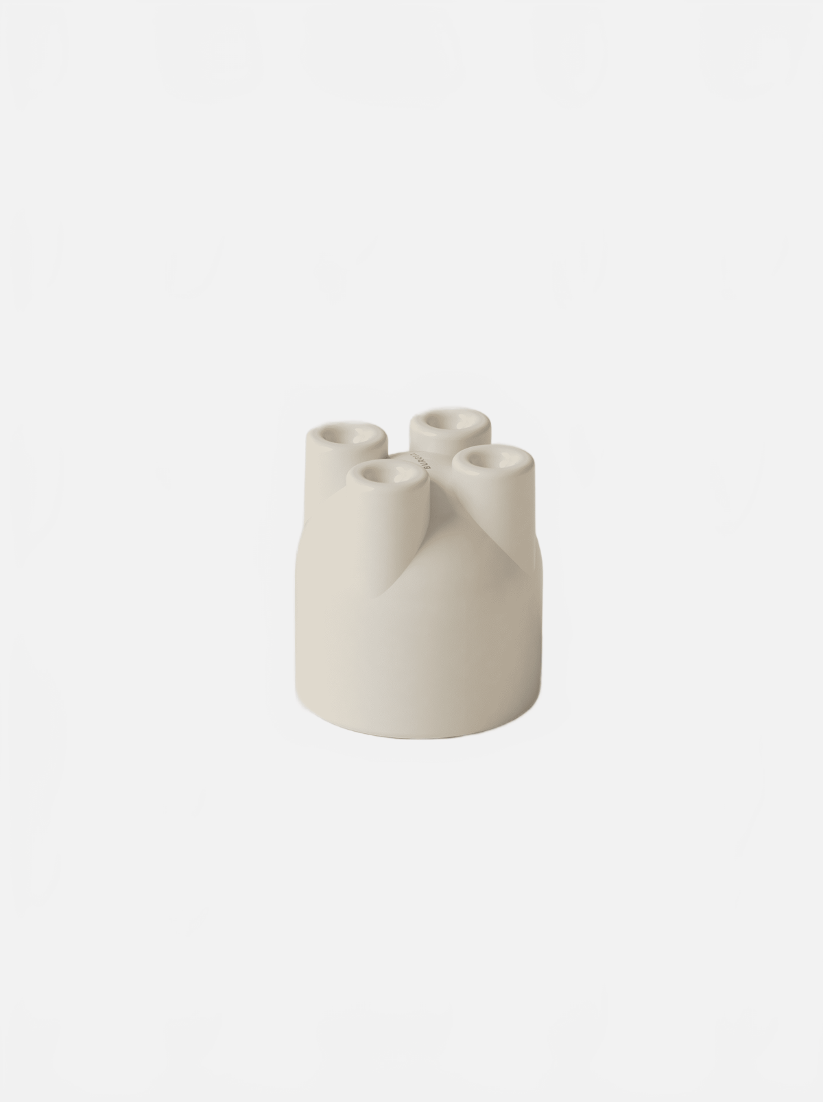 BURGIO BONE UUUUCCIO GLOSSY – SCULPTURAL CERAMIC CAPPUCCINO CUP & SAUCER Cappuccino Cup & Saucer