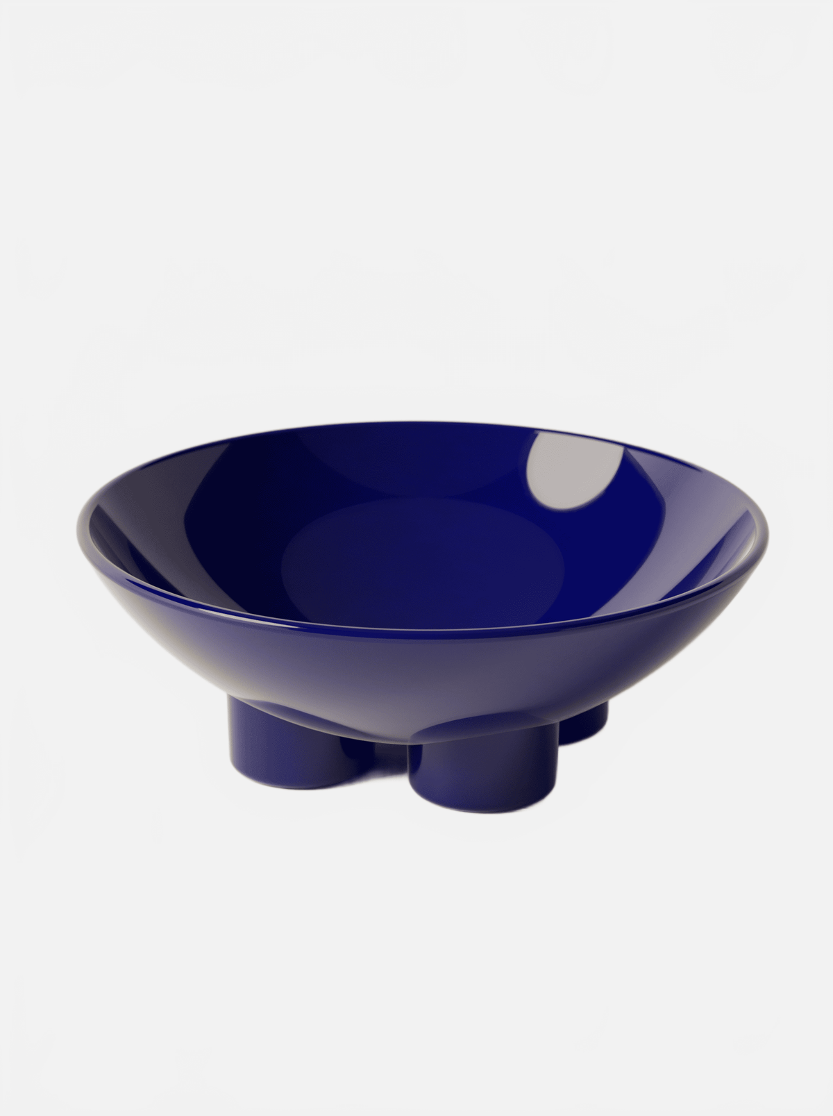 BURGIO COBALT FRUUUUIT GLOSSY – SCULPTURAL CERAMIC FRUIT BOWL Fruit Bowl