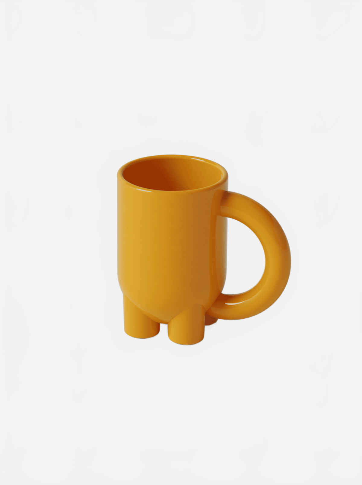 BURGIO MANGO MUUUUG GLOSSY – SCULPTURAL TALL CERAMIC MUG Mug