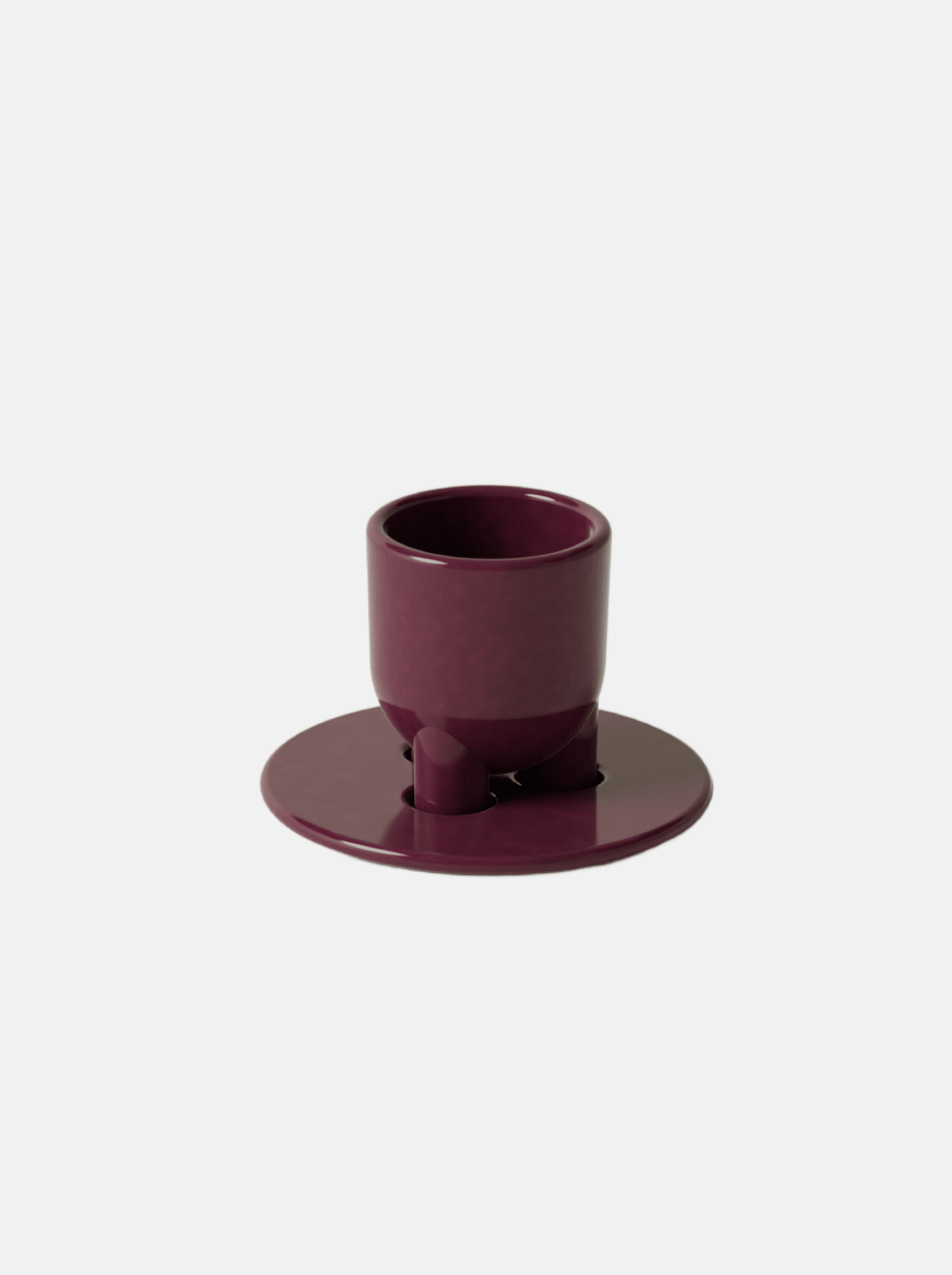 BURGIO PORPORA CUUUP GLOSSY – SCULPTURAL CERAMIC ESPRESSO CUP & SAUCER Espresso Cup & Saucer