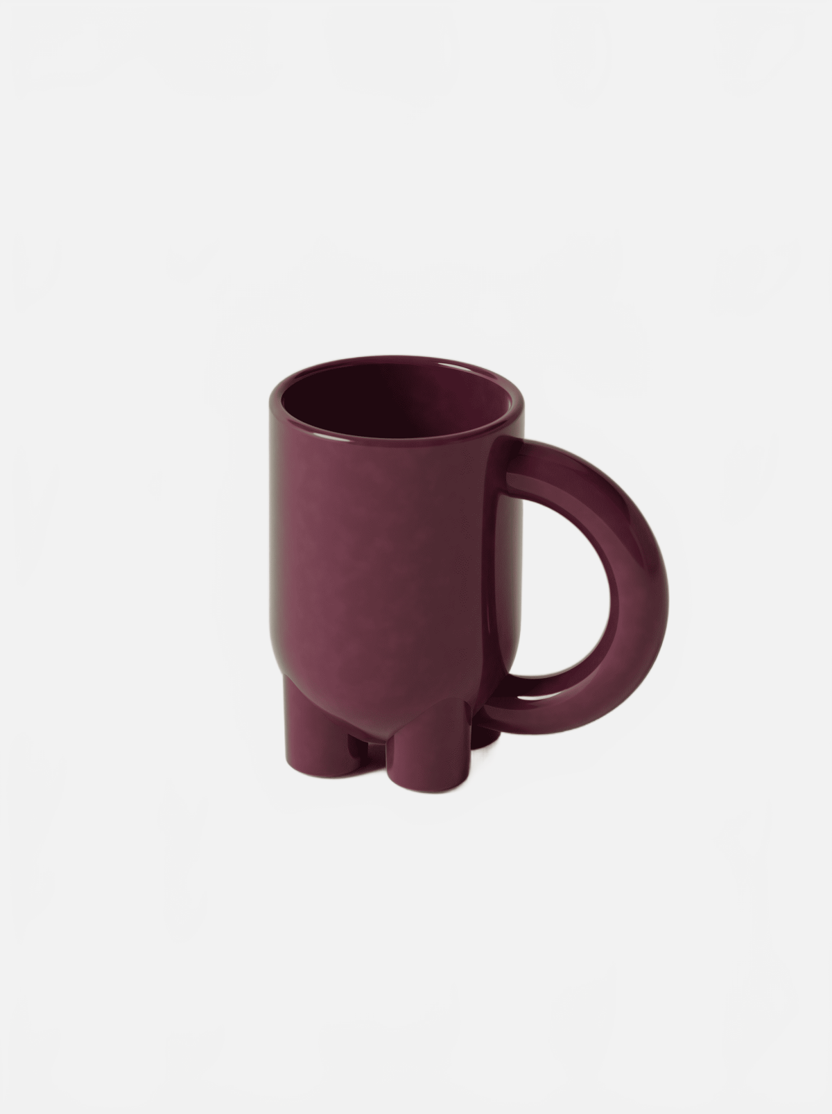 BURGIO PORPORA MUUUUG GLOSSY – SCULPTURAL TALL CERAMIC MUG Mug