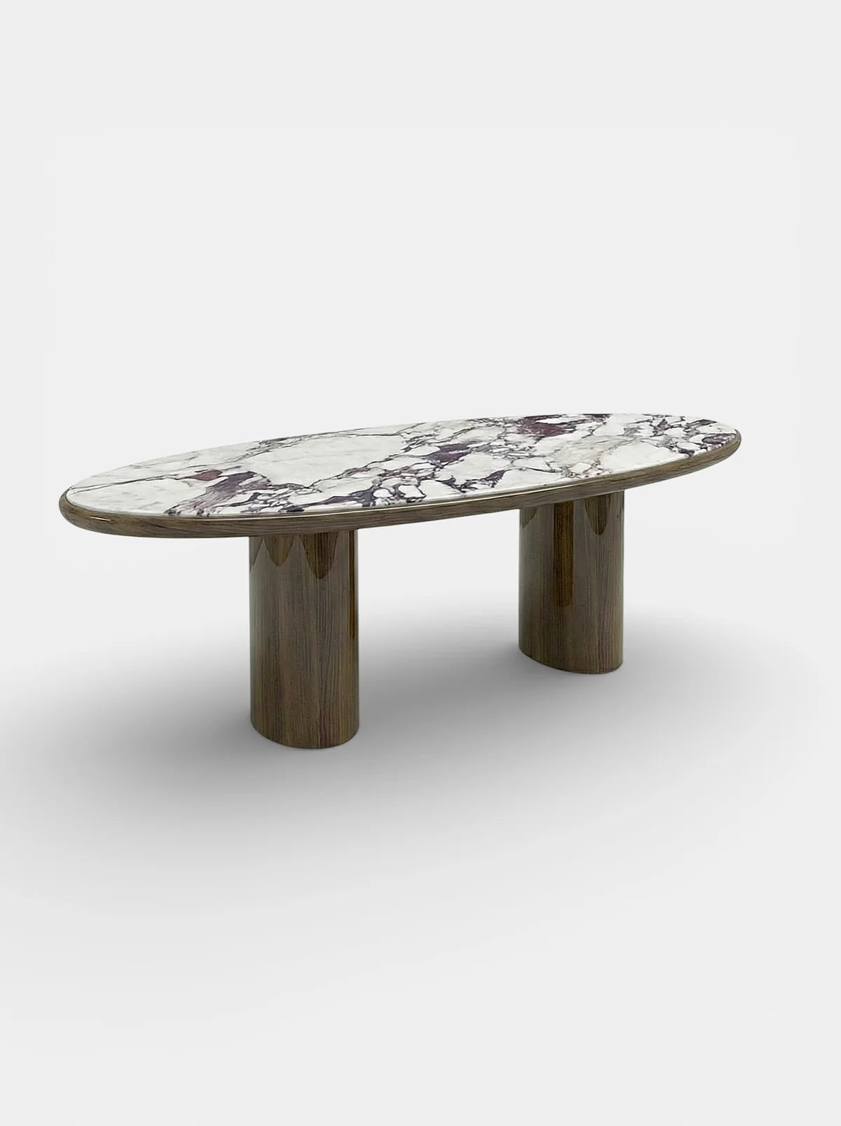 CARLA WOOD & CALACATTA VIOLA DINING TABLE