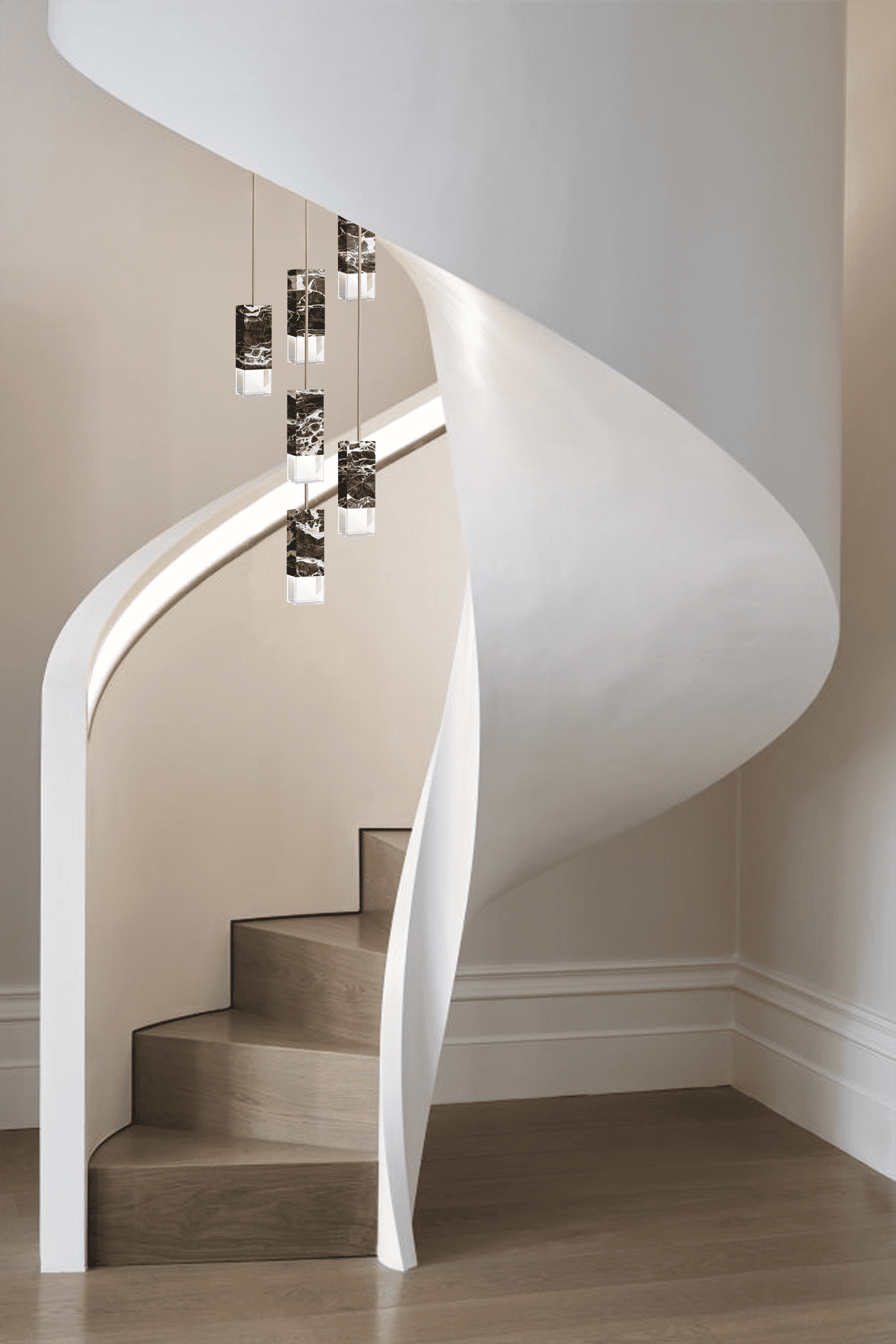 Chandelier LAMP/ ONE 6-LIGHT CHANDELIER FORMAMINIMA