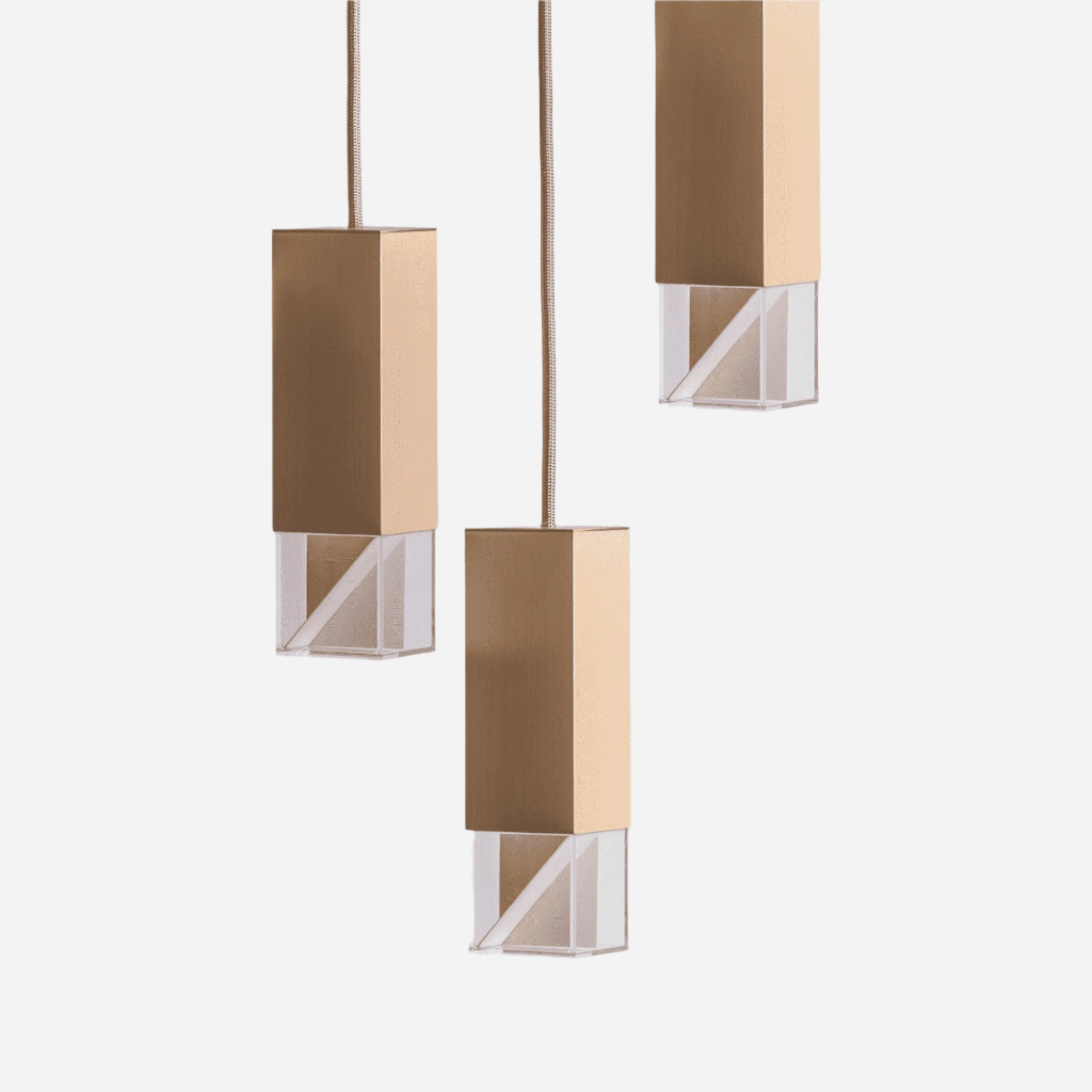 Chandelier LAMP/ ONE TRIO-LIGHT CHANDELIER FORMAMINIMA