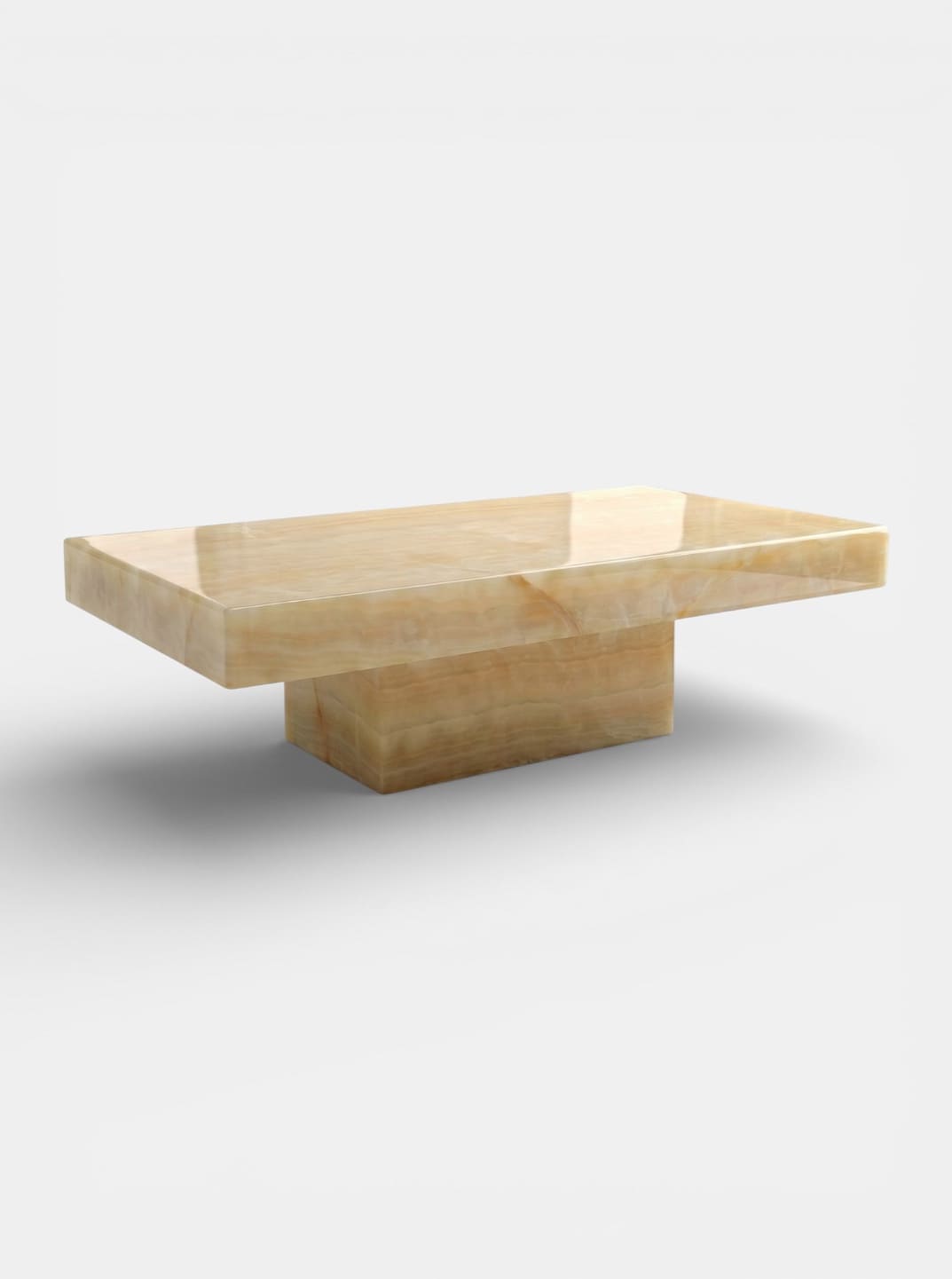 Coffee Table CARA HONEY ONYX MARBERA