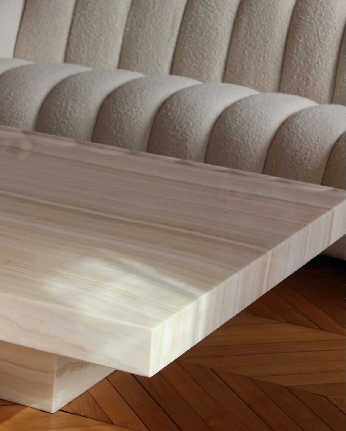 Coffee Table CARA IVORY ONYX MARBERA