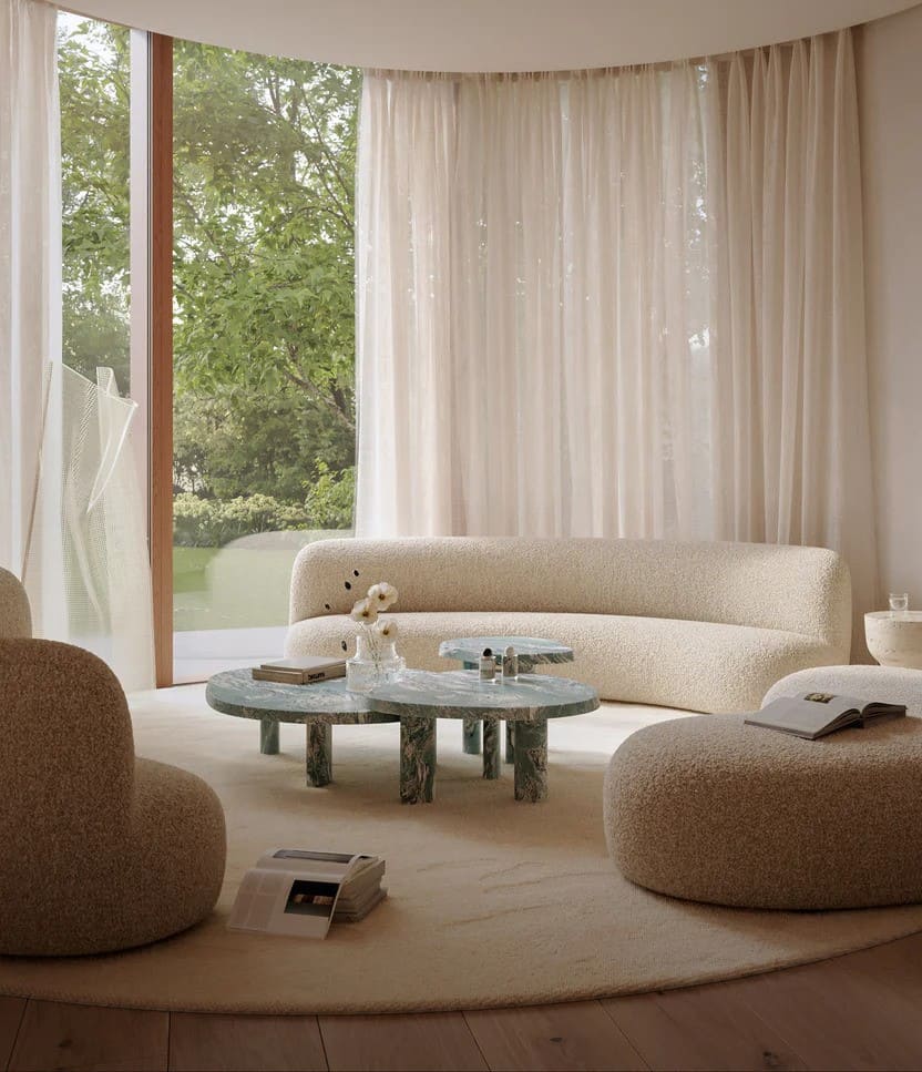 Coffee Table Cippolino Marble CONSTANTIN COFFEE TABLE PALOMA EDITIONS