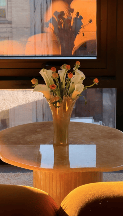 Coffee Table HONEY ONYX JOAN TABLE MARBERA