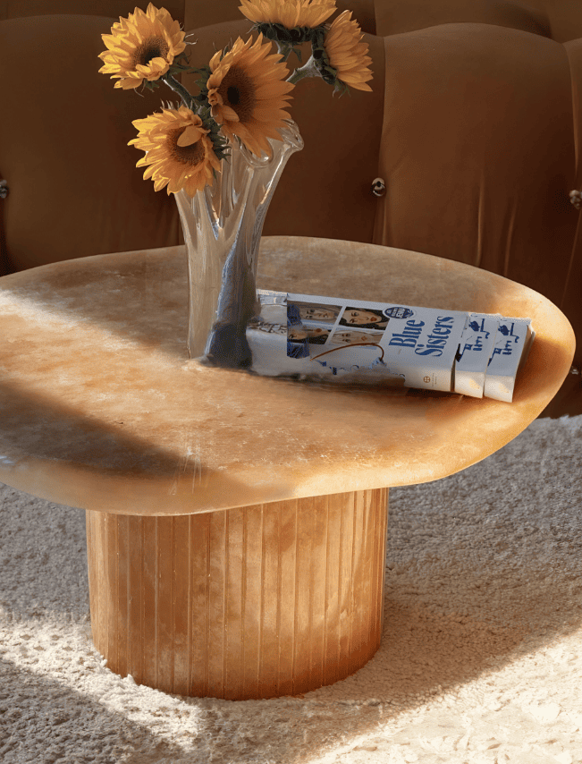 Coffee Table HONEY ONYX JOAN TABLE MARBERA