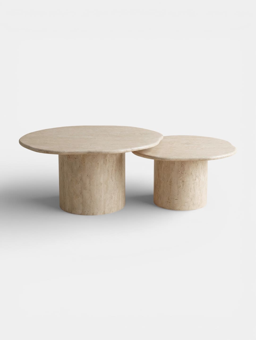 Coffee Table JOAN DUO TRAVERTINE MARBERA