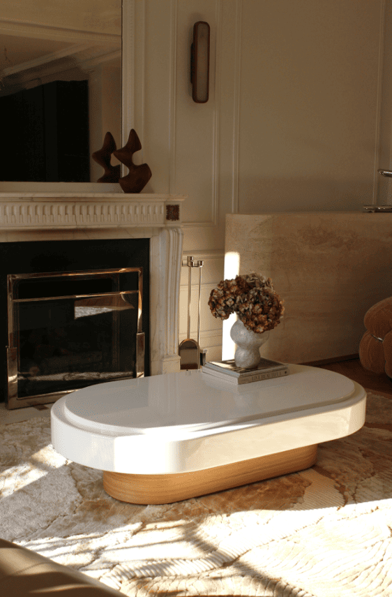 Coffee Table MIRAGE OAK & LACQUERED WOOD MARBERA