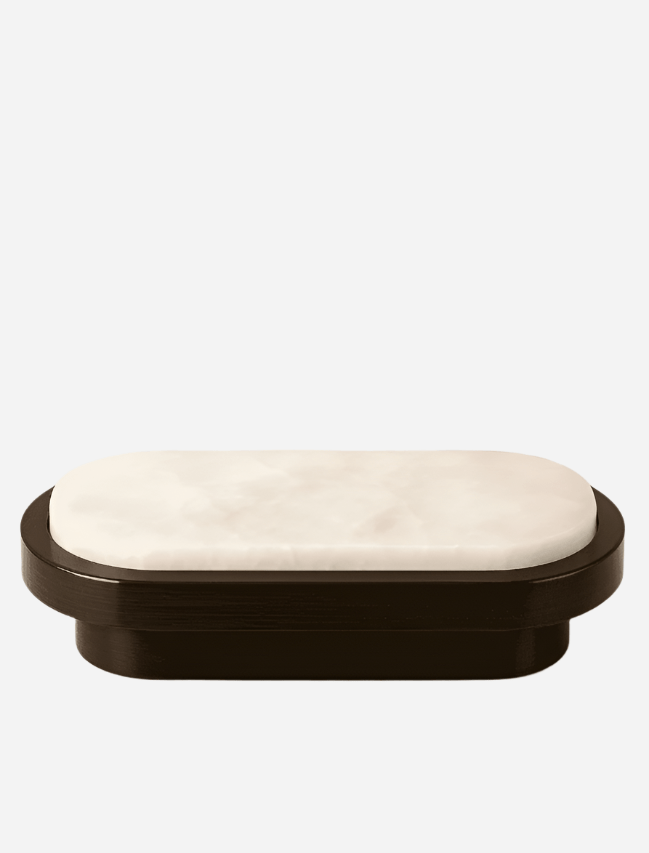 Coffee Table MIRAGE WHITE ONYX & WOOD MARBERA