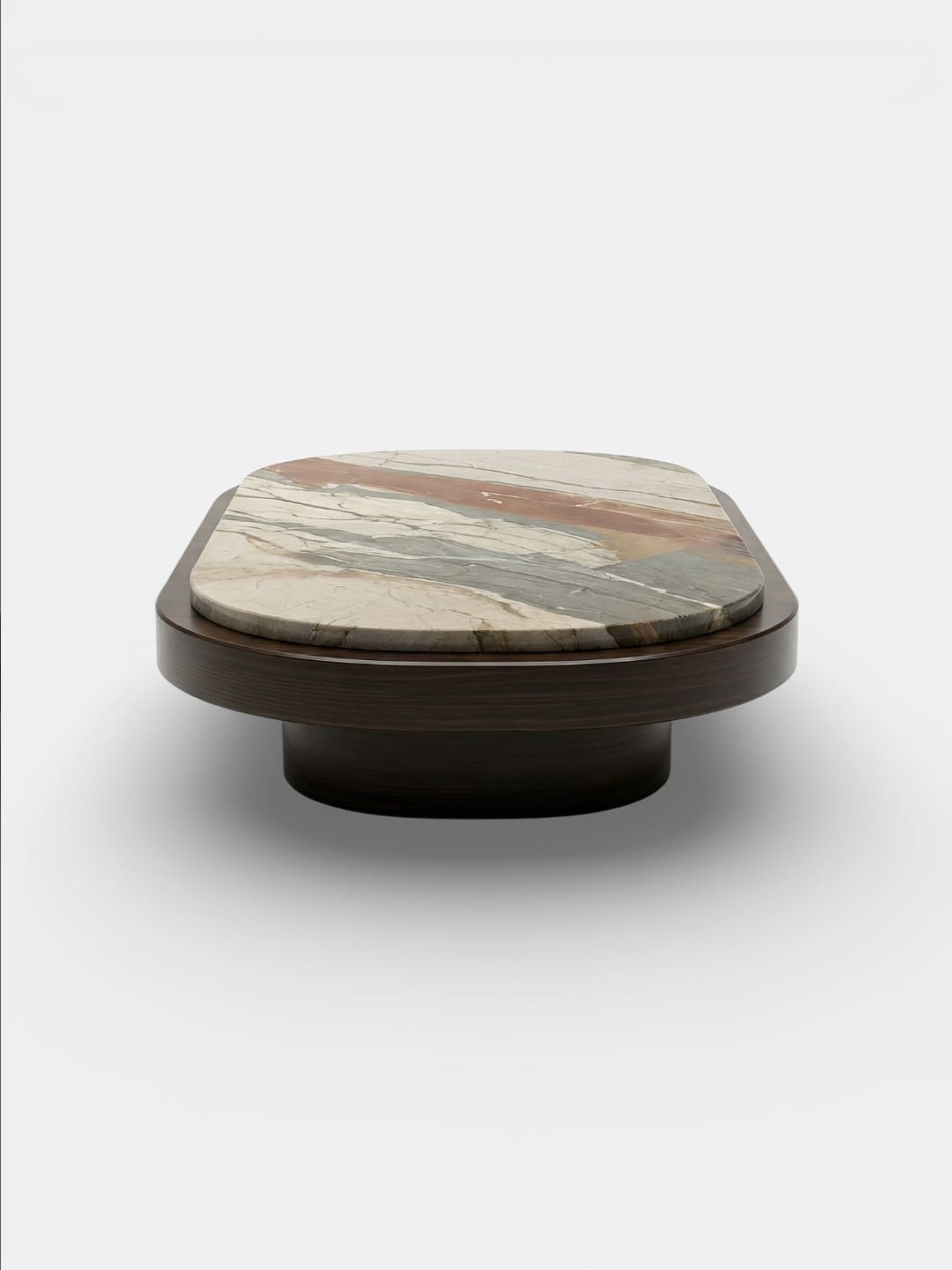 Coffee Table MIRAGE WOOD & BRECCIA FANTASTICA MARBLE MARBERA
