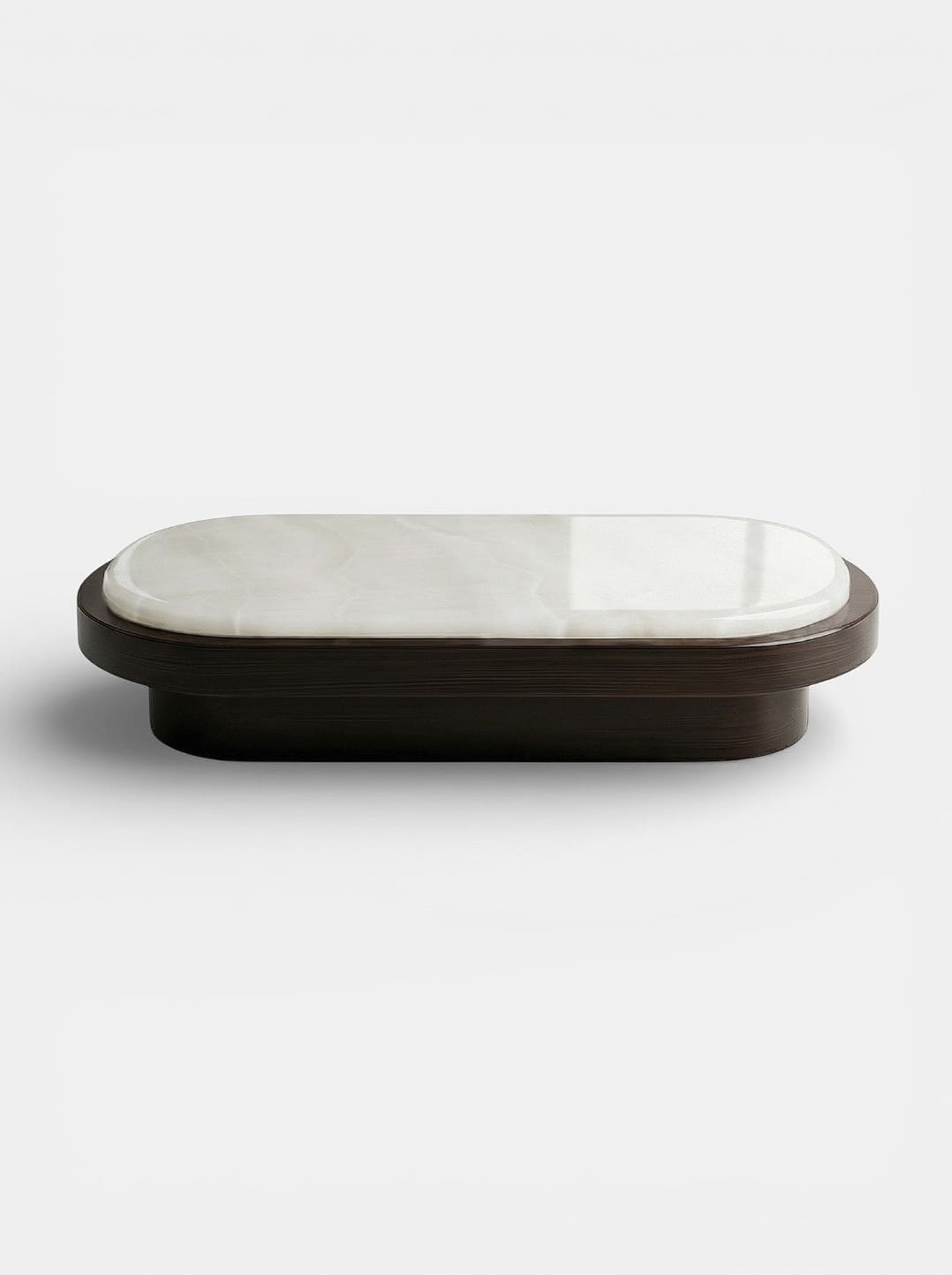 Coffee Table MIRAGE WOOD & WHITE ONYX MARBERA
