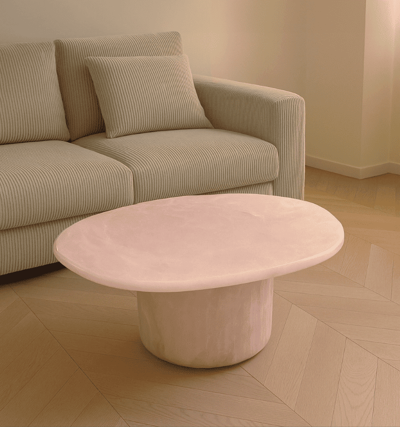 Coffee Table PINK ONYX JOAN TABLE MARBERA