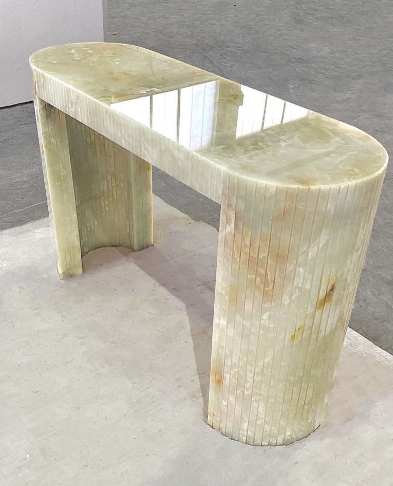 Console Green Onyx LUNA CONSOLE MARBERA
