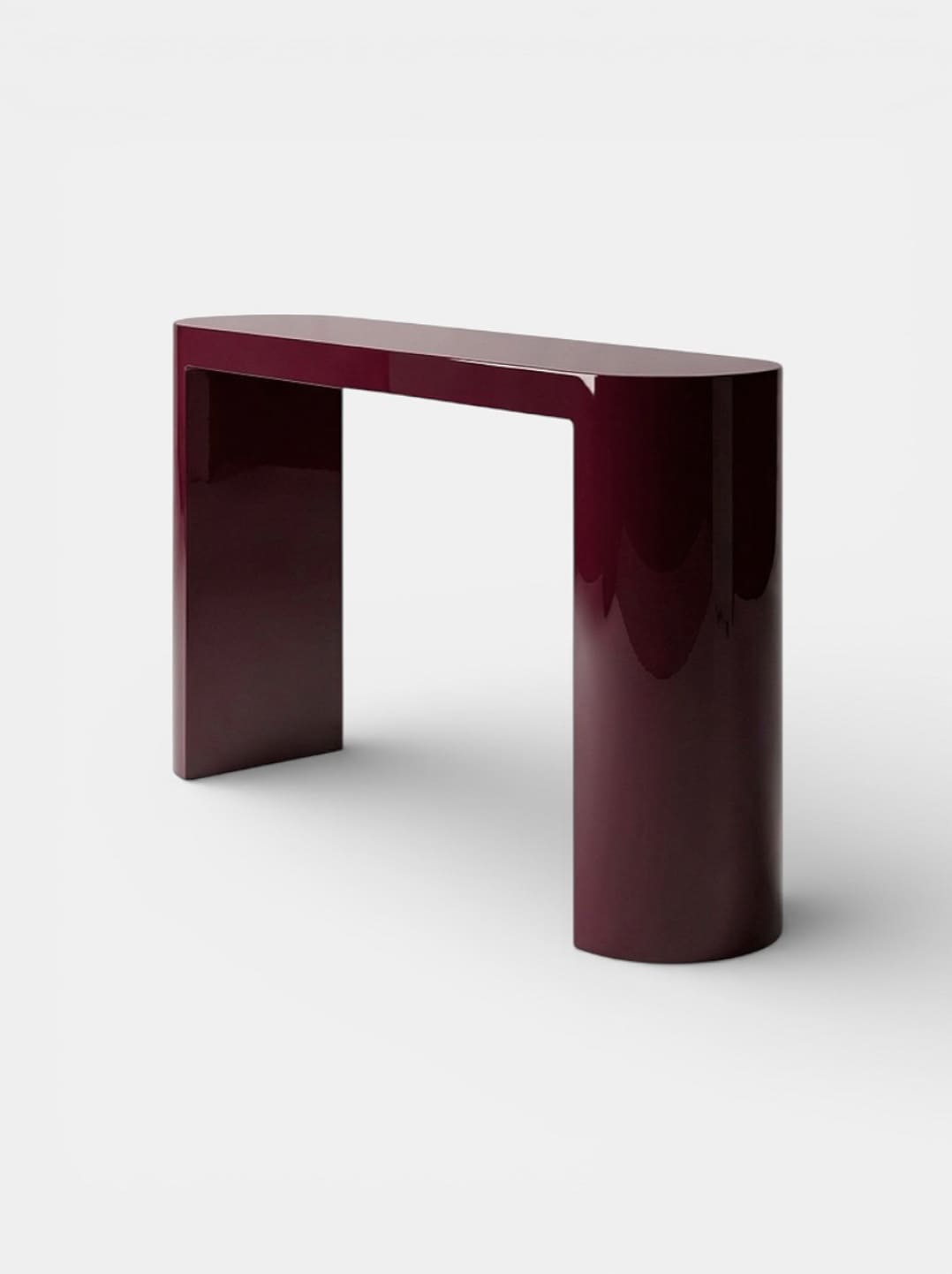 Console LUNA BORDEAUX LACQUERED CONSOLE MARBERA