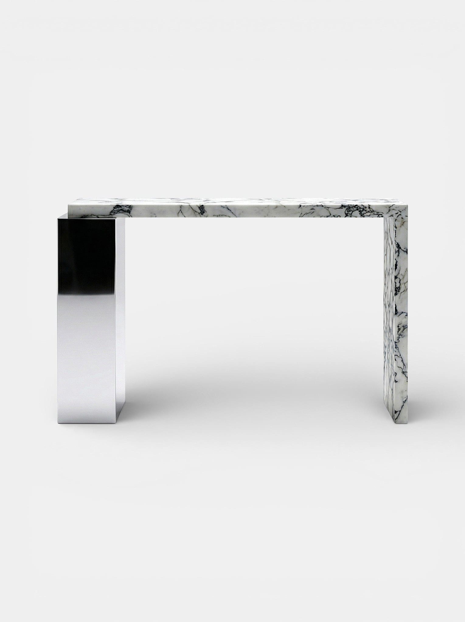 Console Table JILL CALACATTA VIOLA MARBLE & INOX CONSOLE MARBERA