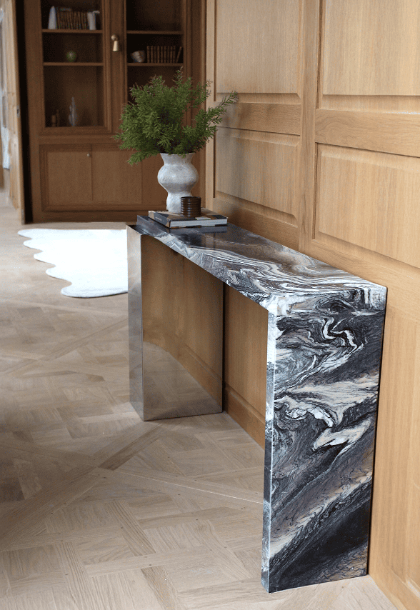 Console Table JILL CONSOLE CIPOLINO MARBLE & INOX MARBERA