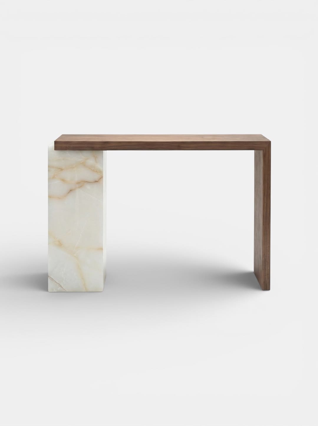 Console Table JILL WOOD & SHELL ONYX CONSOLE MARBERA