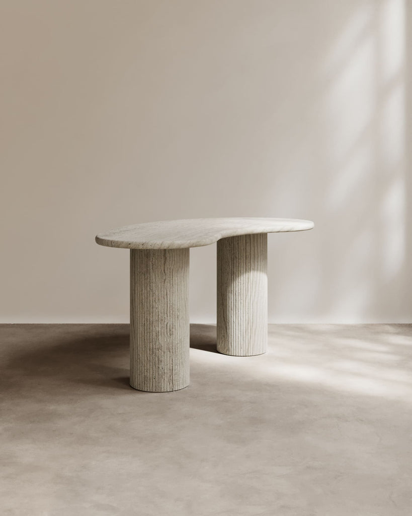 Desk Navona Travertine THEORY DESK PALOMA EDITIONS