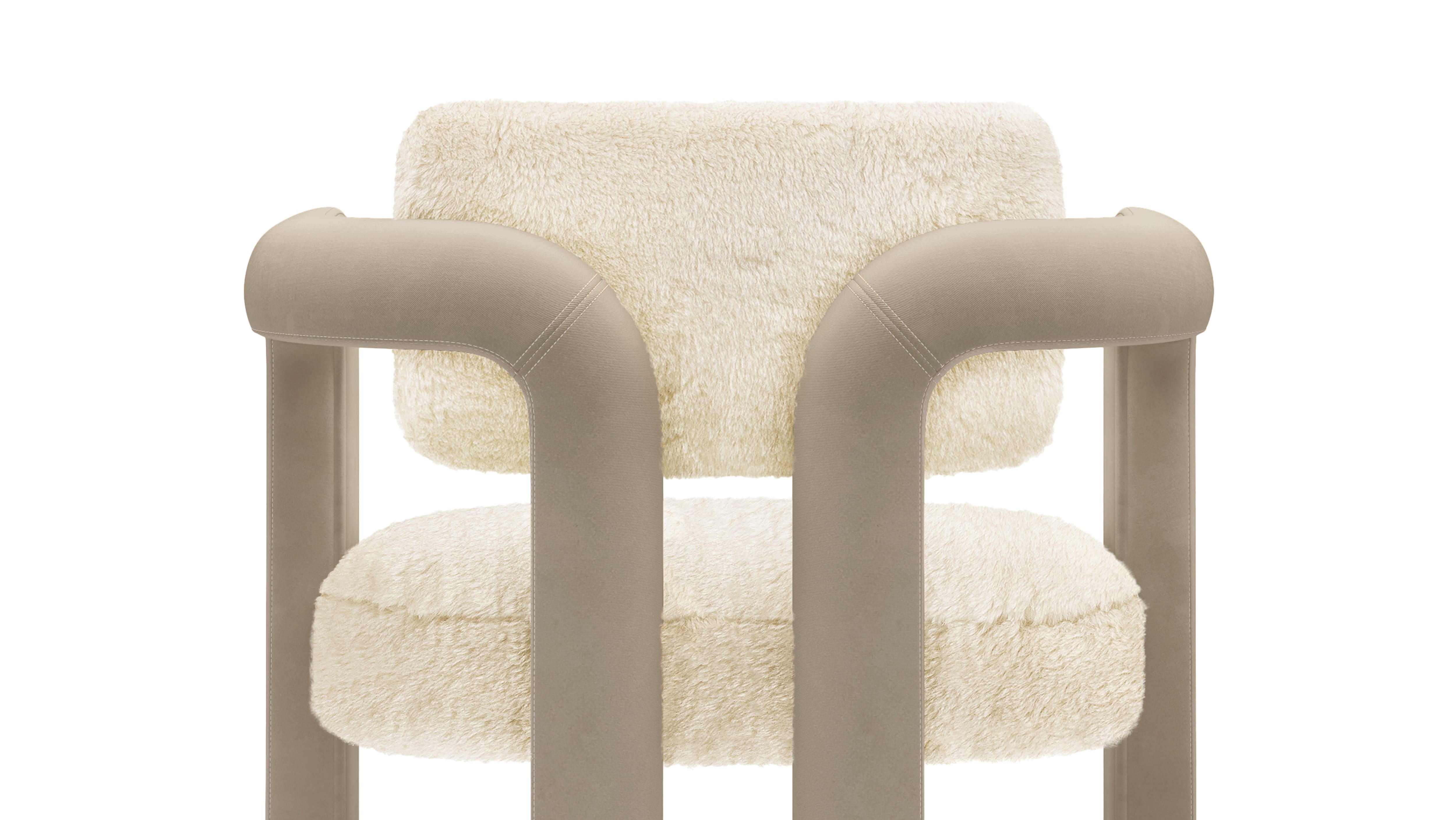 Dining Chair DOUBLE ARCH DINING CHAIR | FUR & VELVET INSIDHERLAND