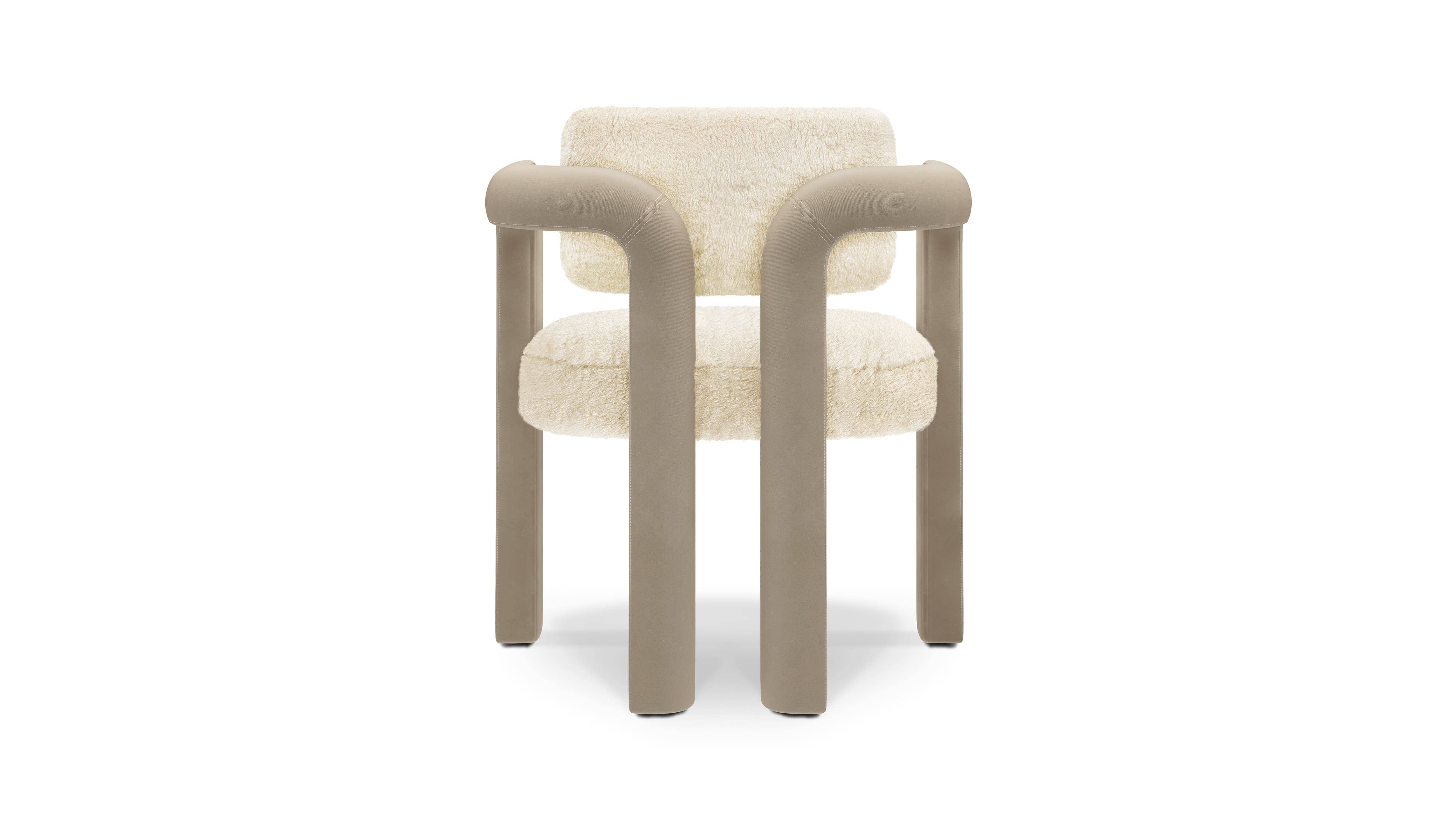 Dining Chair DOUBLE ARCH DINING CHAIR | FUR & VELVET INSIDHERLAND
